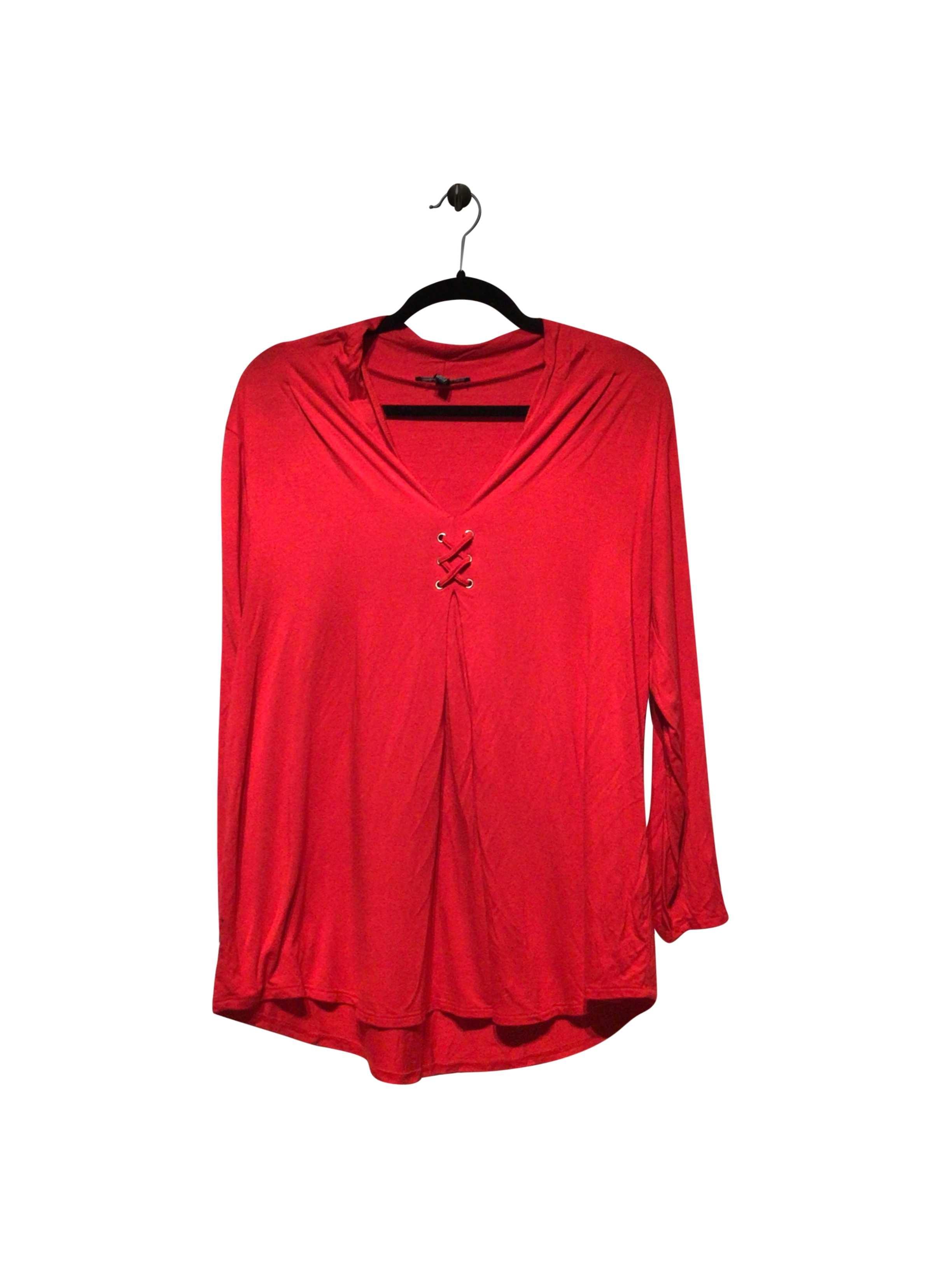 CABLE & GAUGE Regular fit Blouse in Red  -  L