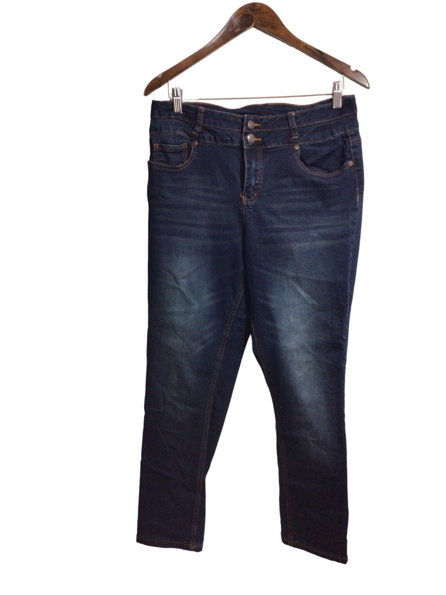 BLUENOTES Stylish Women's Blue Regular Fit Straight-Legged Jeans - Size 34x28