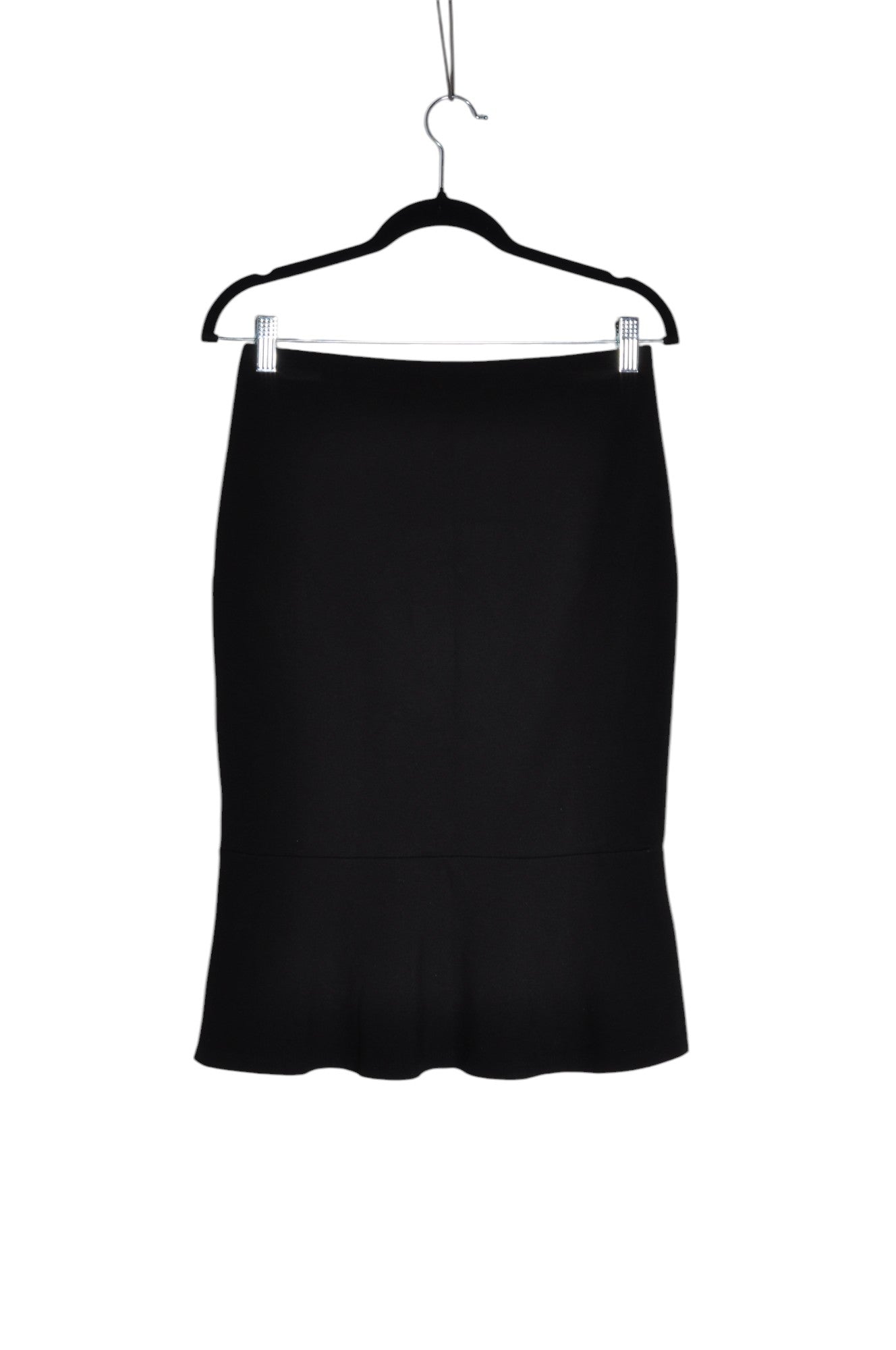 CHATEAU Stylish Women's Regular Fit Black Pencil Skirt - Size S