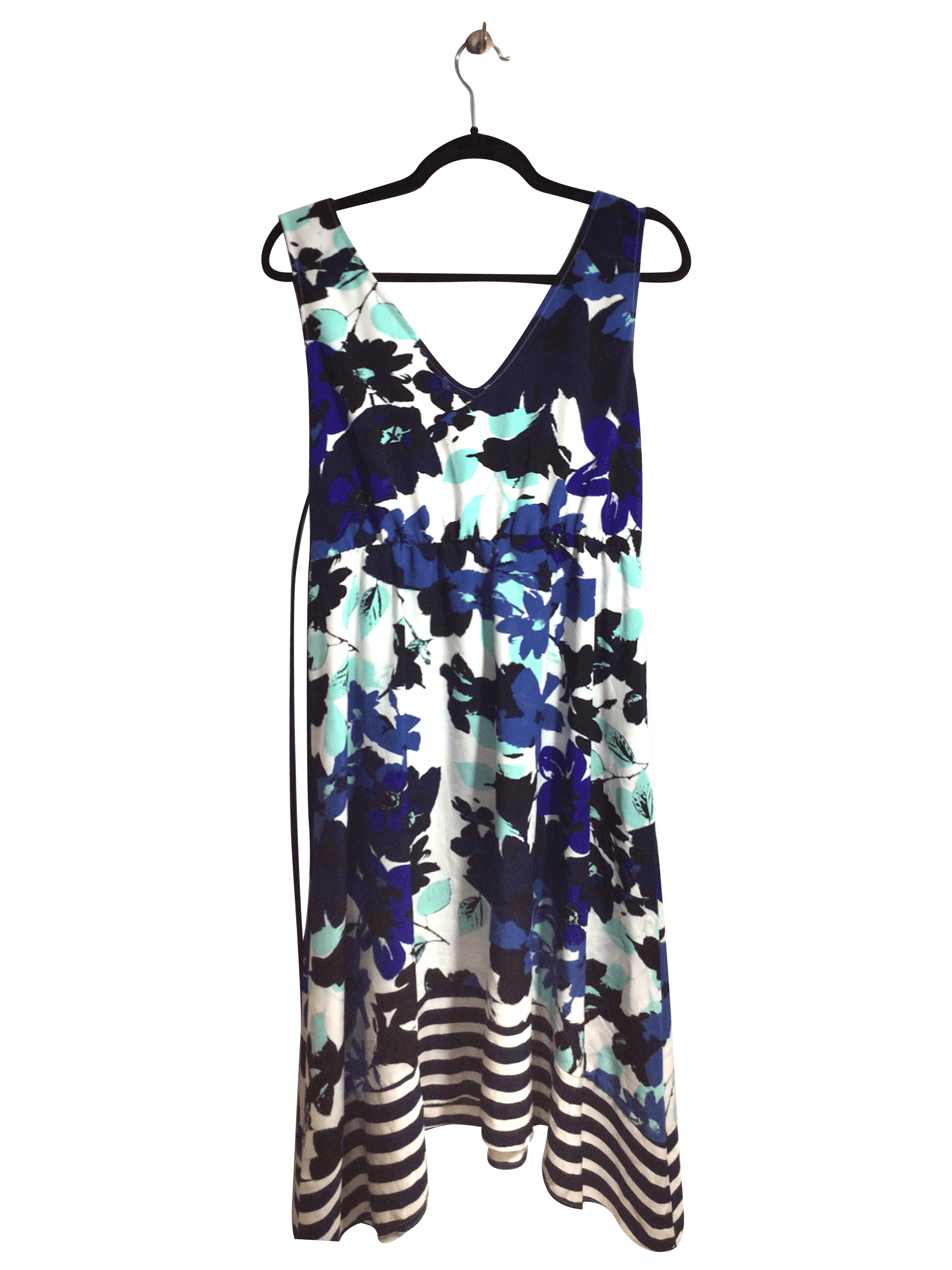 Stylish MOTHERHOOD Women's Blue Regular Fit High Low Dress - Size L