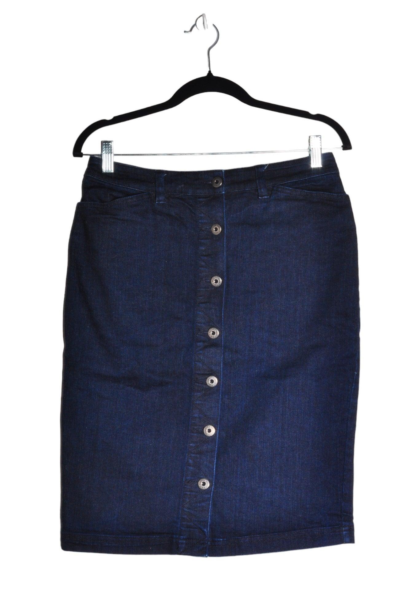 Stylish BROOKS BROTHERS Women's Blue Regular Fit Denim Skirt - Size 6