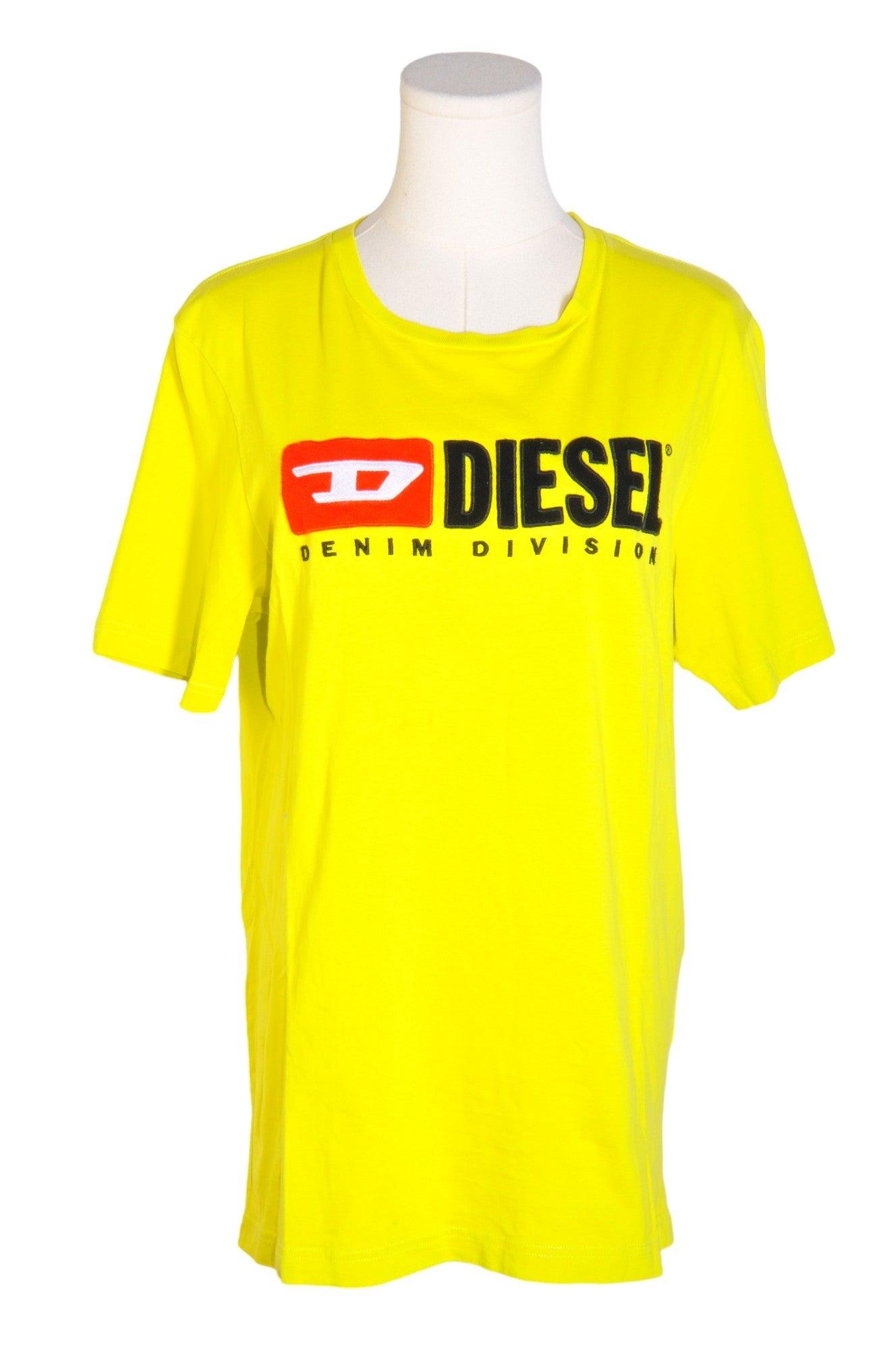 DIESEL Men's Stylish Regular Fit Yellow T-Shirt - Size L