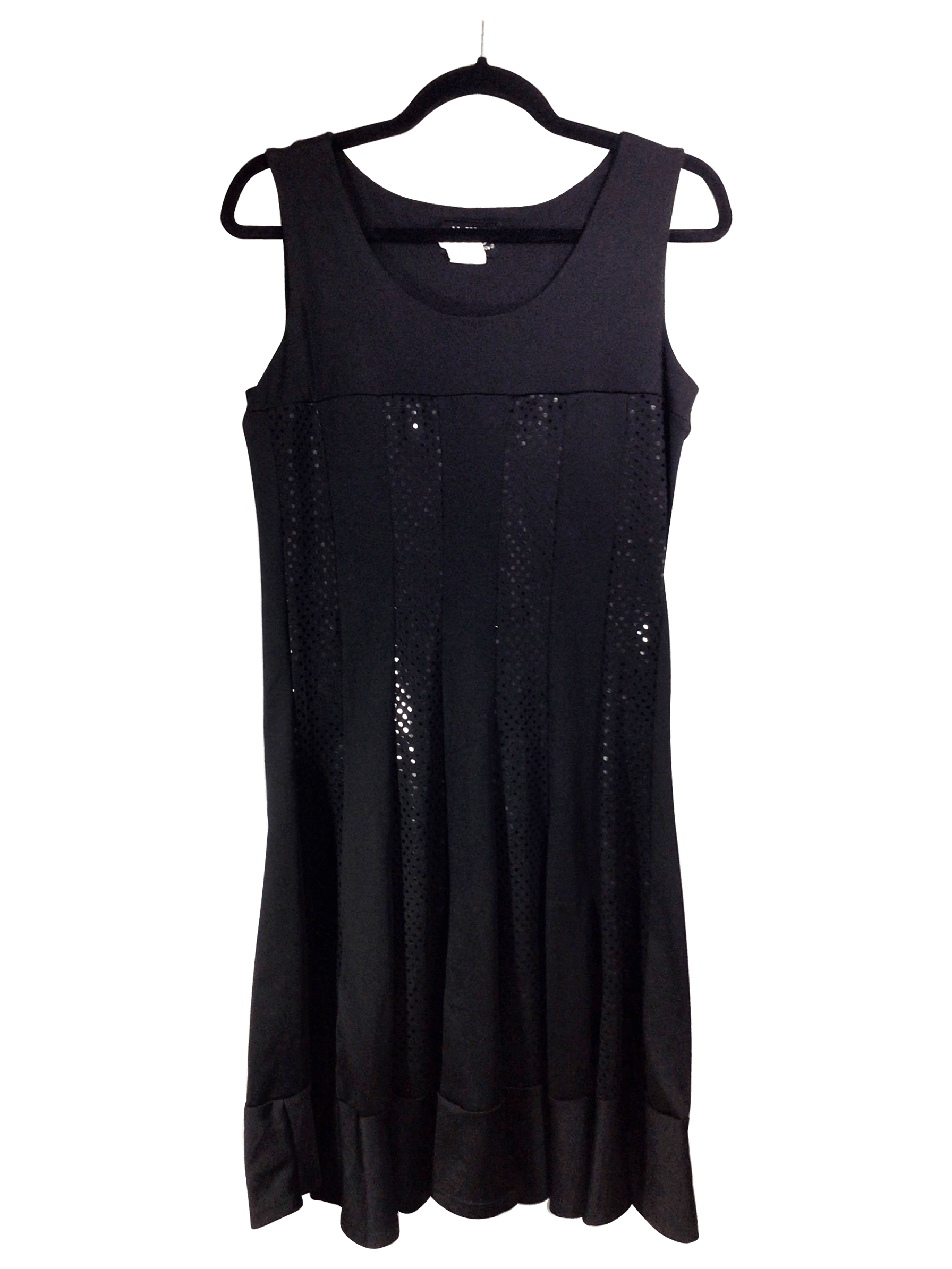 Stylish N.W.D. Black Regular Fit Shift Dress - Size S