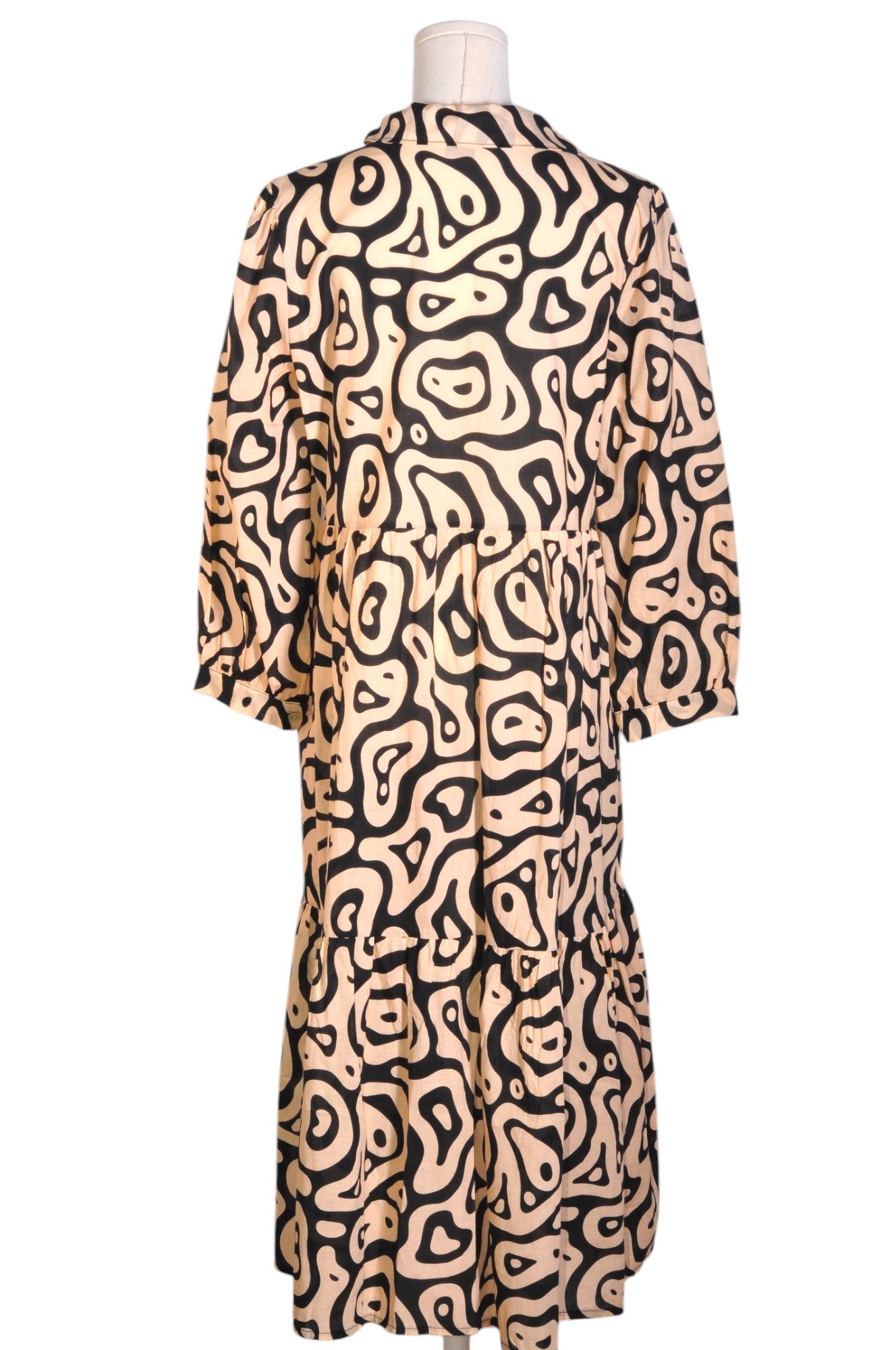 NICCI Stylish Women's A-Line Regular Fit Beige Dress - Size 17
