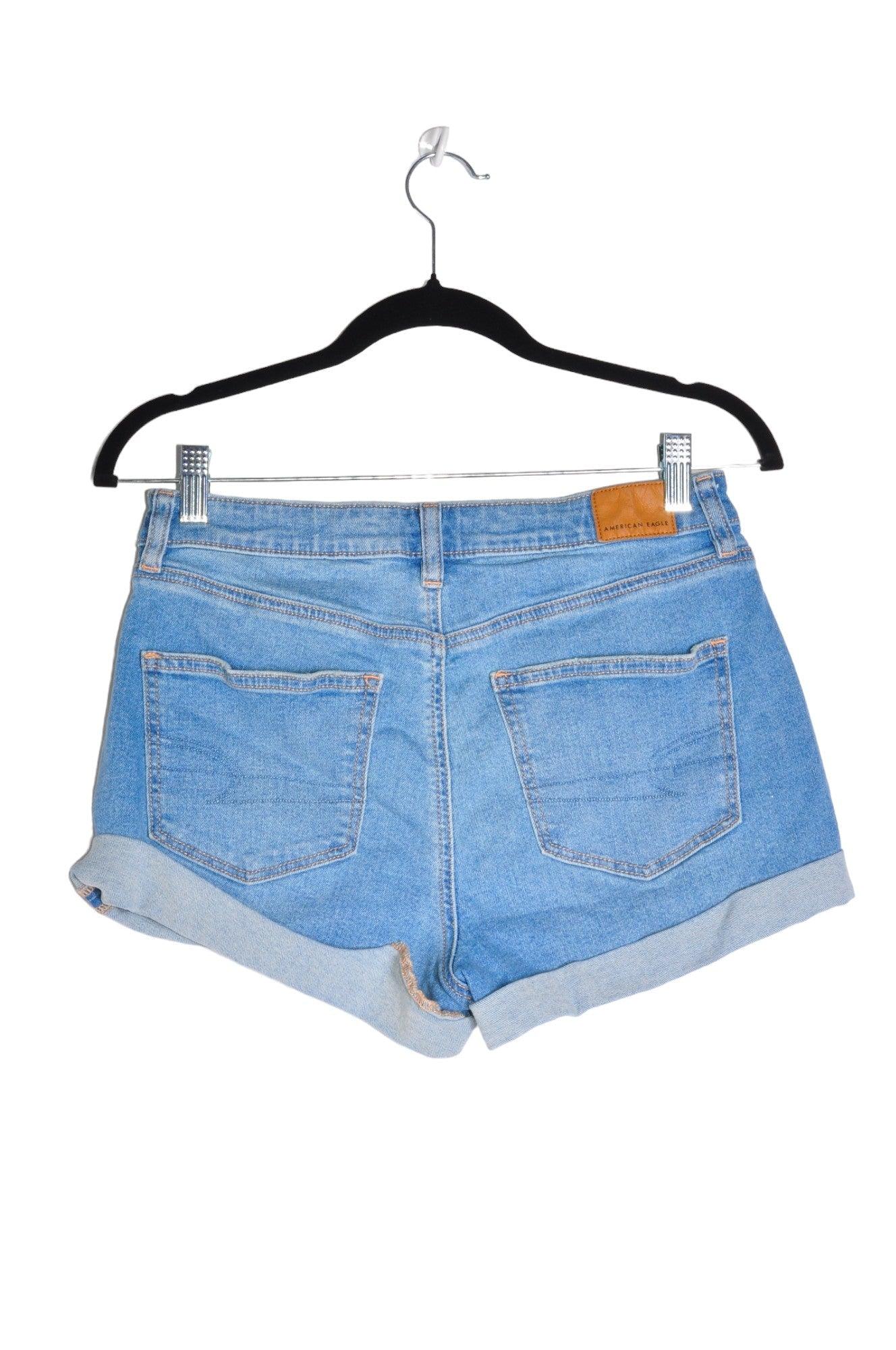 AMERICAN EAGLE Stylish Blue Regular Fit Women's Denim Shorts - Size 6