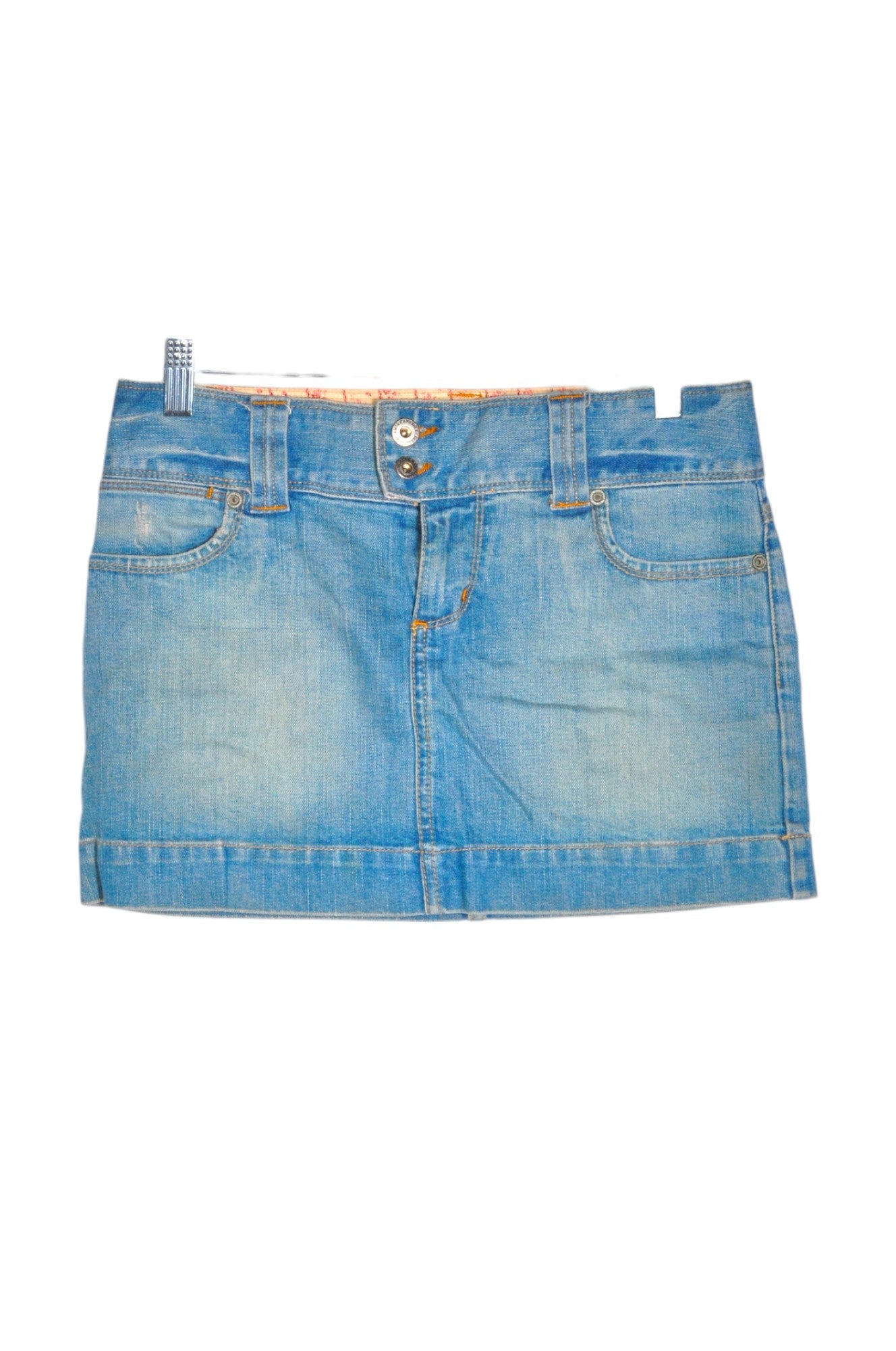 Stylish AMERICAN EAGLE Women's Blue Denim Skirts with Regular Fit - Size 0