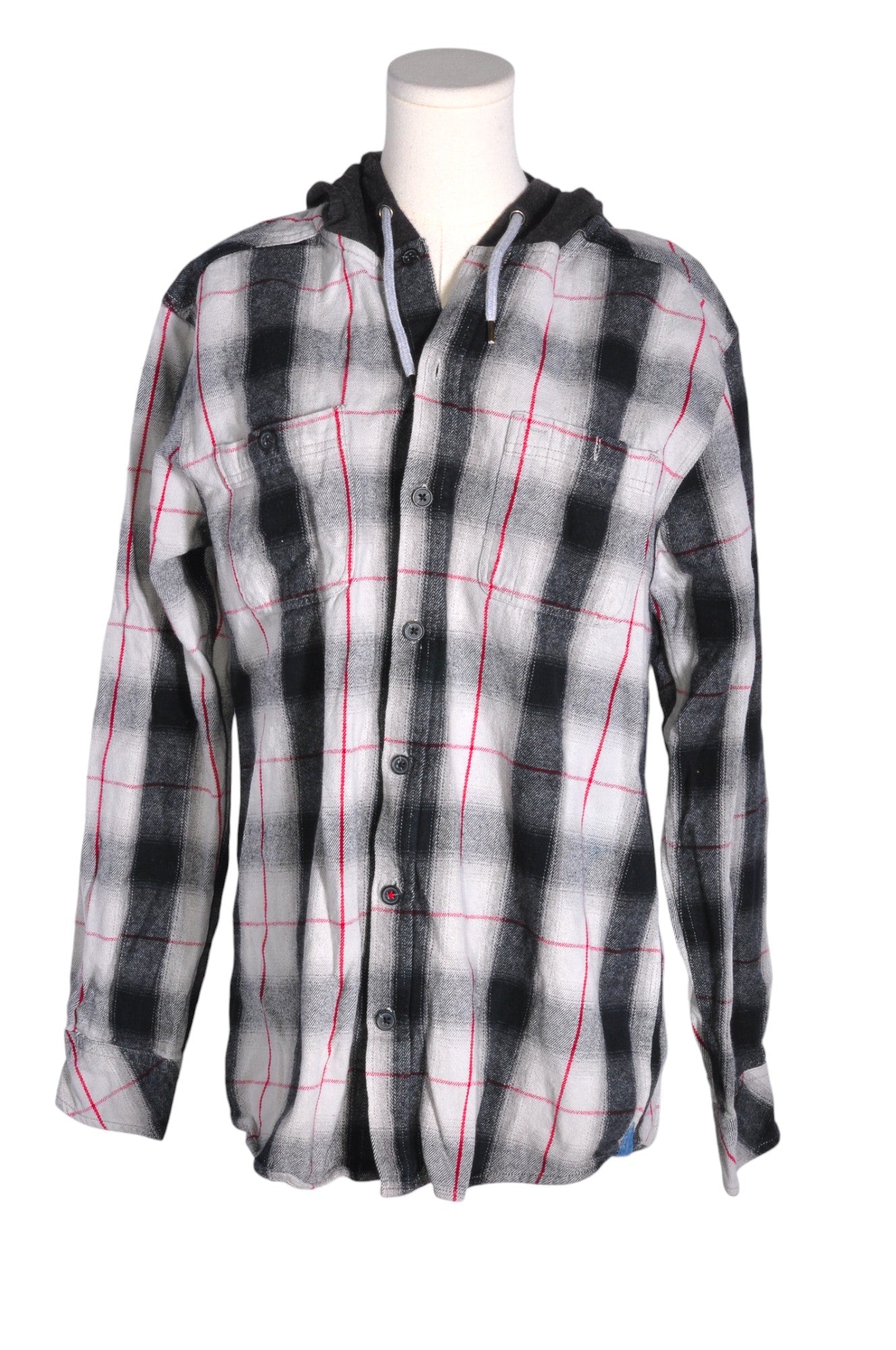 Stylish KOLBY Women's Gray Regular Fit Button - Down Tops in Size L