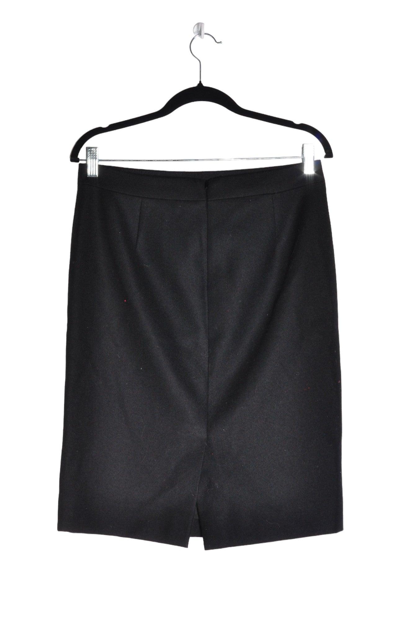 J. CREW Stylish Women's Black Regular-Fit Pencil Skirt - Size 6
