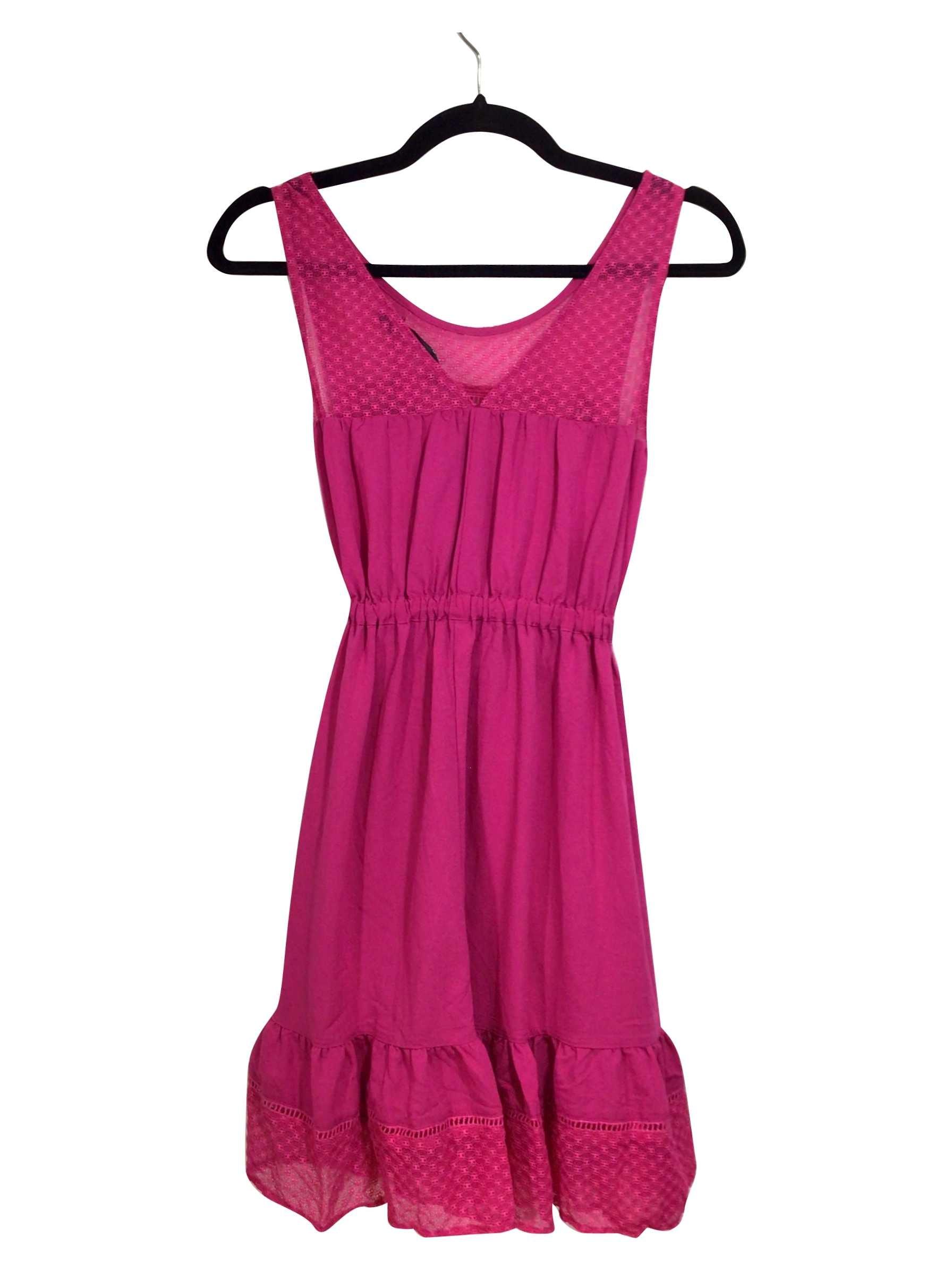 Stylish DOE & RAE Regular Fit Pink Wrap Dress - Size S