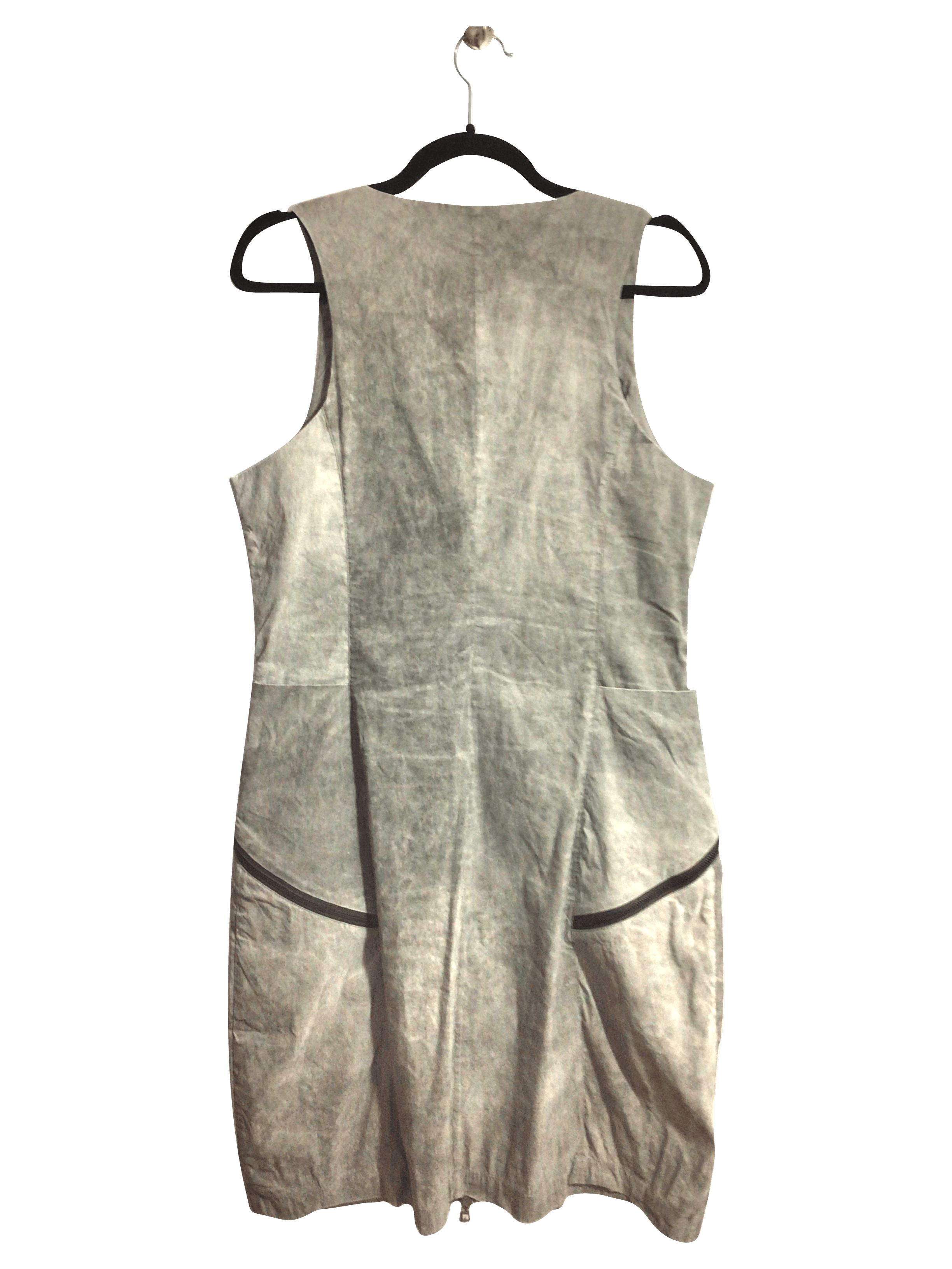 Stylish SARA PACCINI Gray Regular Fit Women's Shirt Dress - Size 3