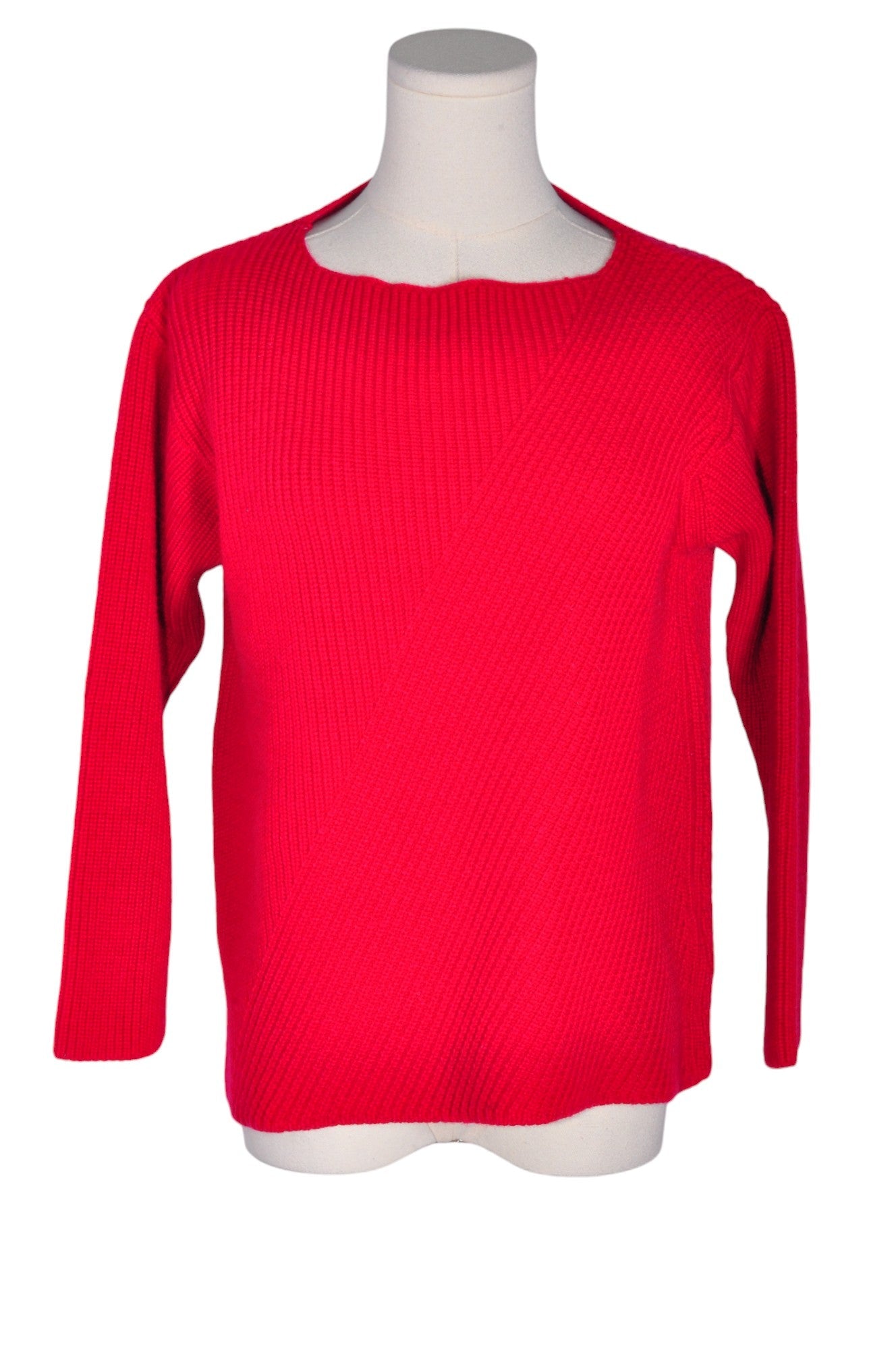 Stylish SAINT MICHAEL Women's Red Regular Fit Sweater - Size 10