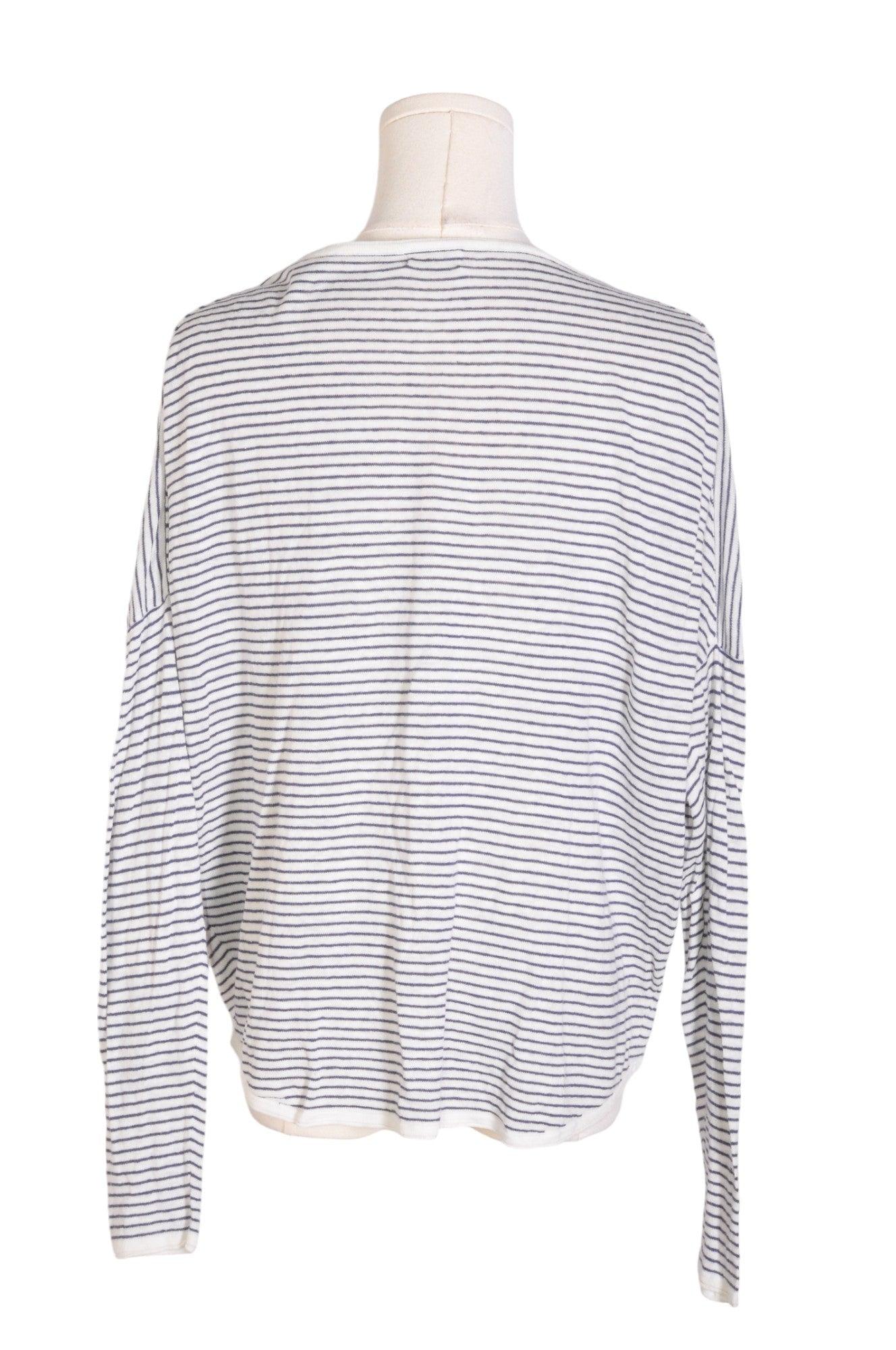 Stylish NAIT Women's White Regular Fit Long - Sleeve T - Shirt in Size M