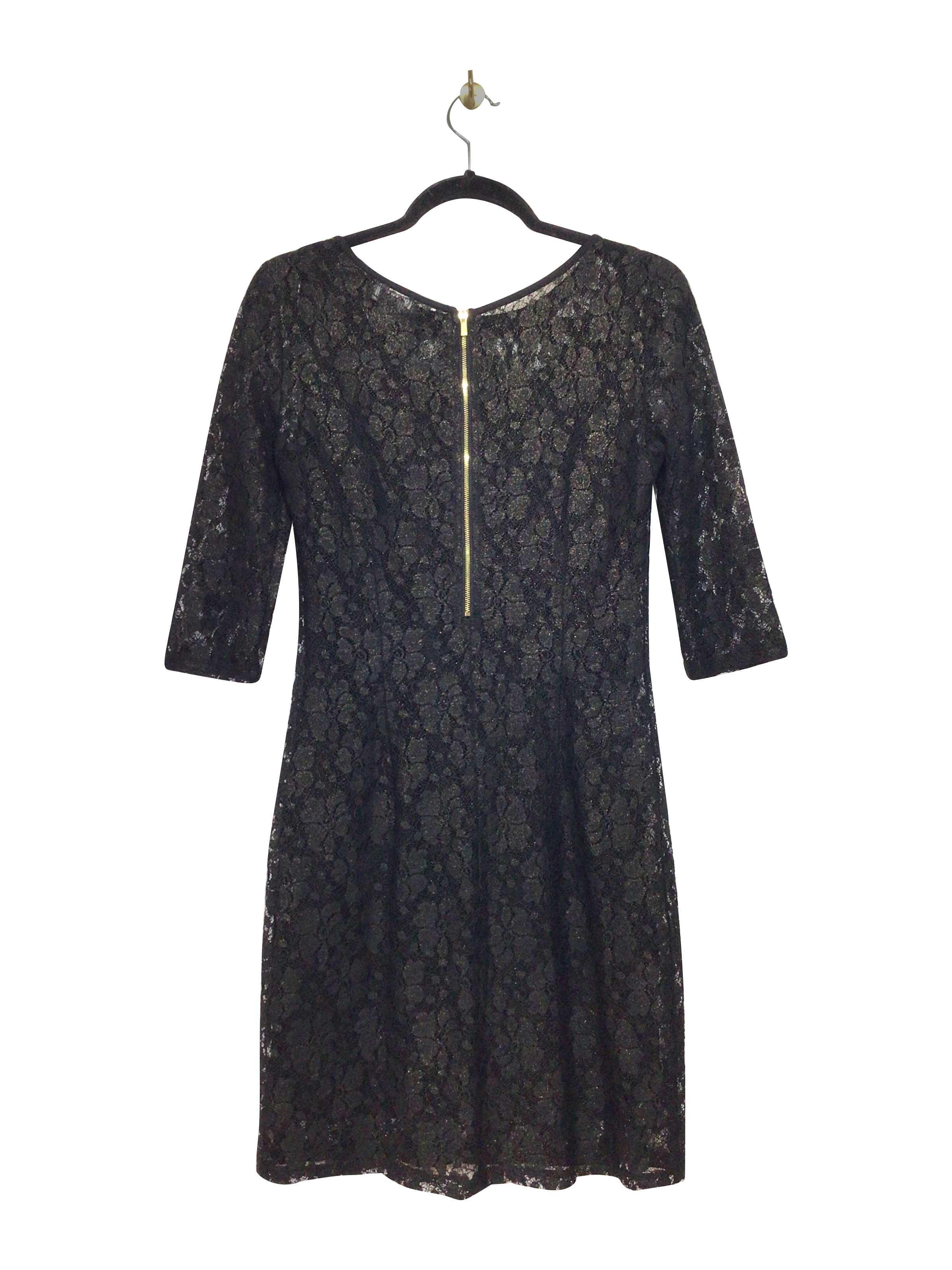 KENNETH COLE Stylish Regular Fit Black Midi Dress - Size S
