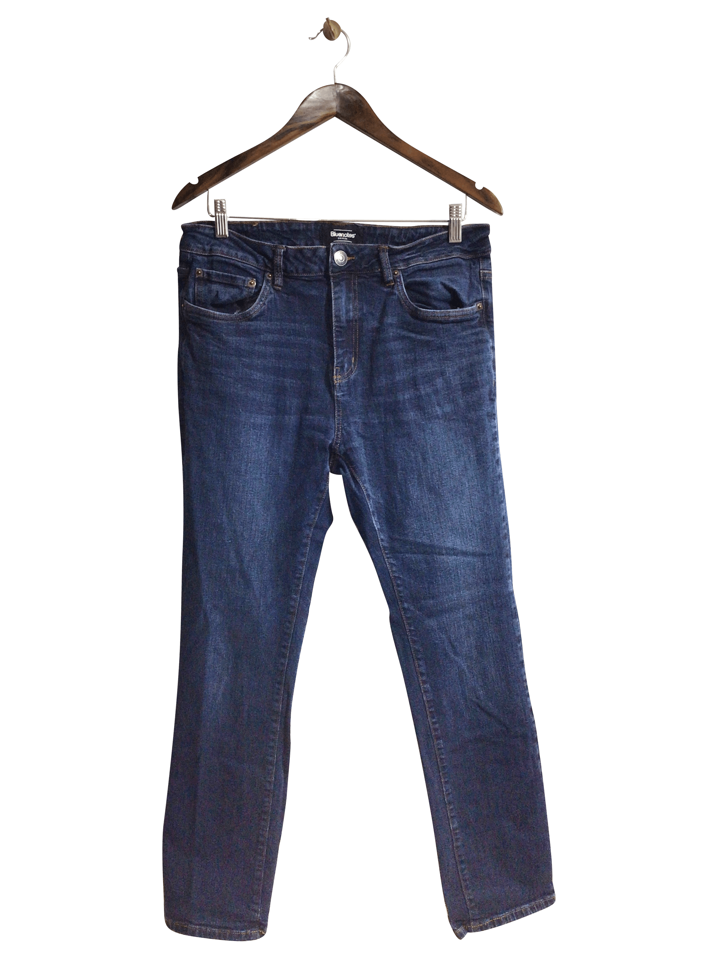 BLUENOTES Stylish Women's Blue Regular-Fit Straight-Legged Jeans - Size 34x32