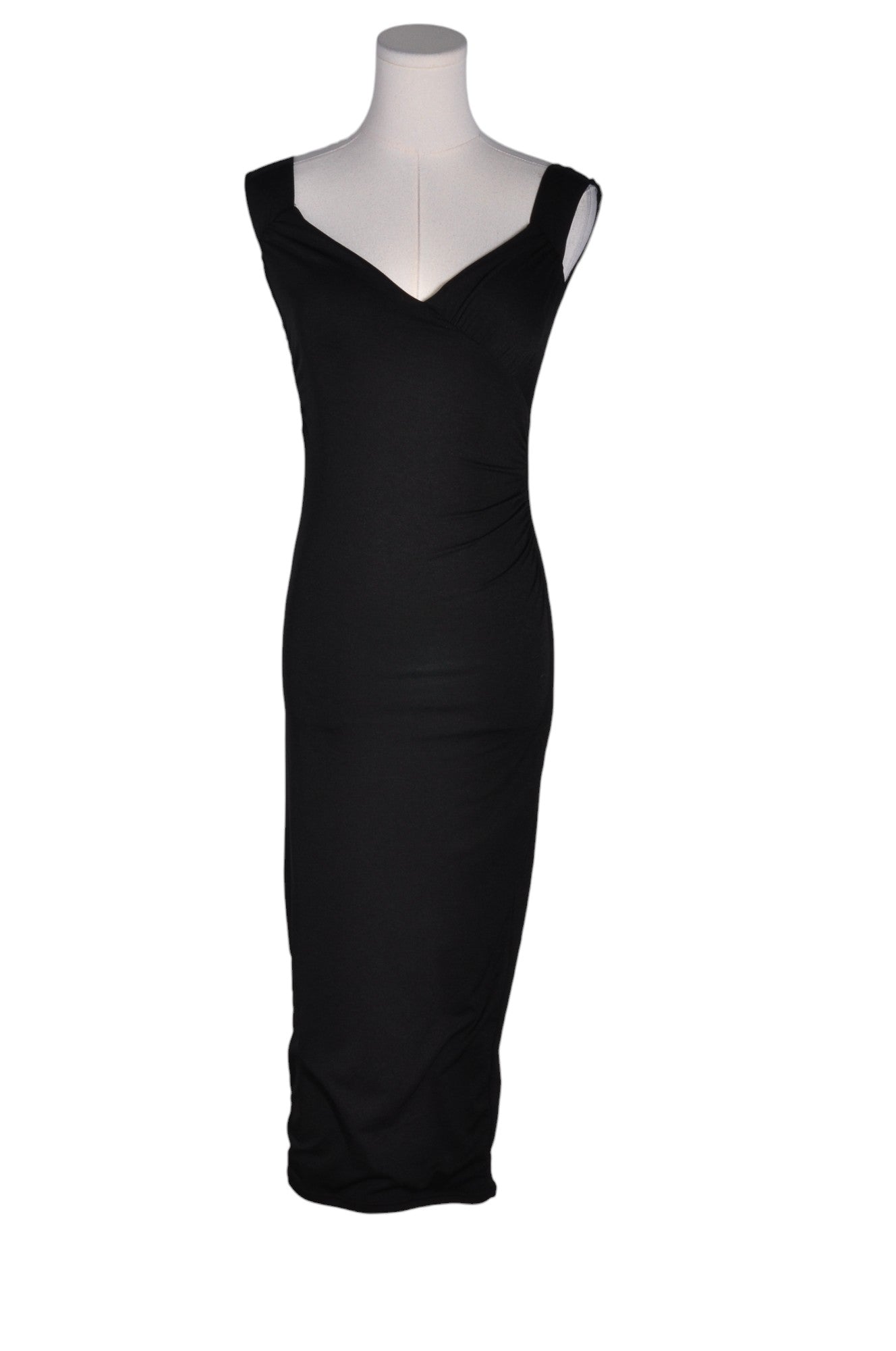NAKED WARDROBE Stylish Women's Bodycon Dress in Black, Regular Fit - Size M