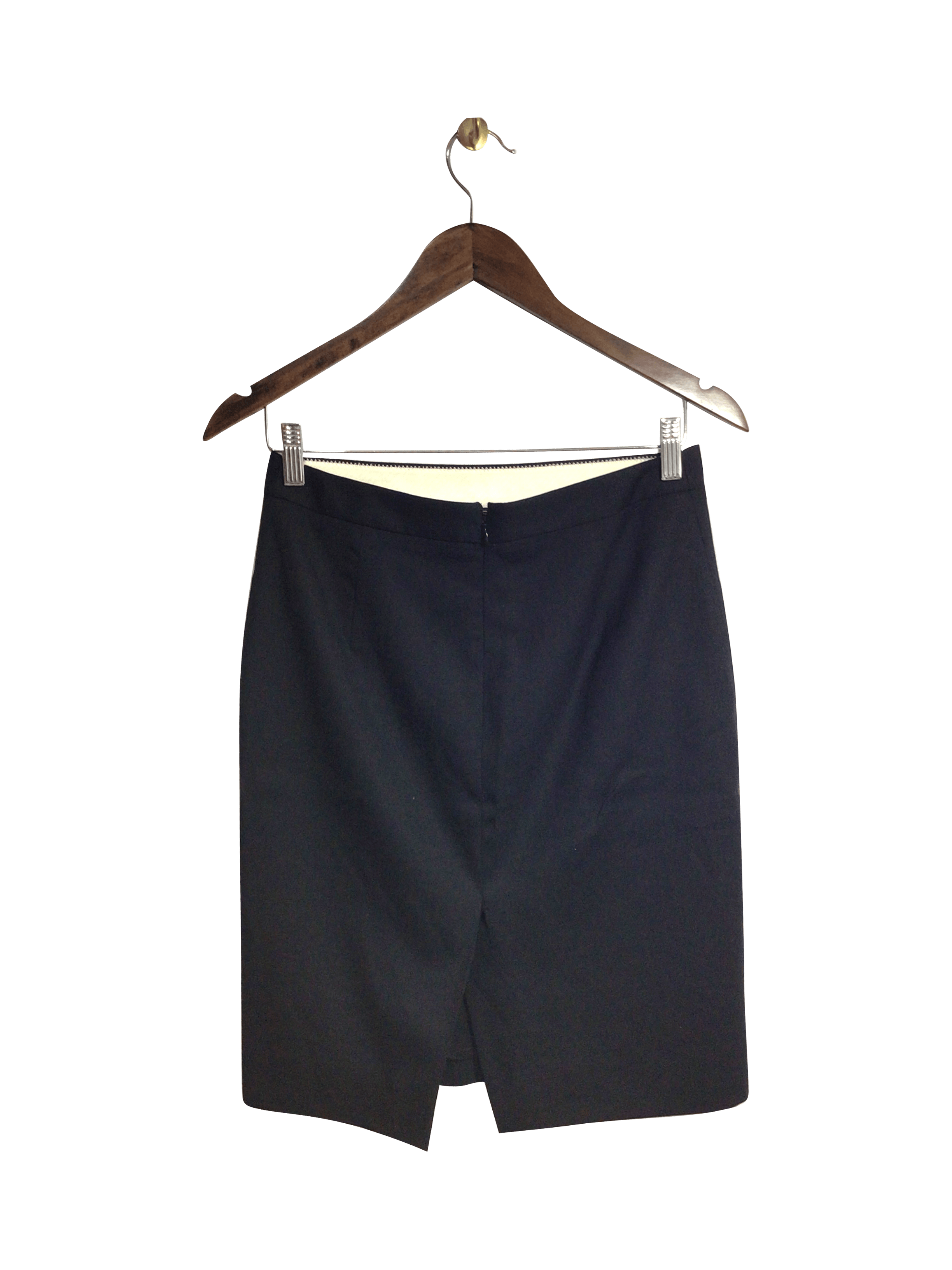 J. CREW Women's Stylish Second - Hand Casual Black Skirt, Size 2 with Regular Fit