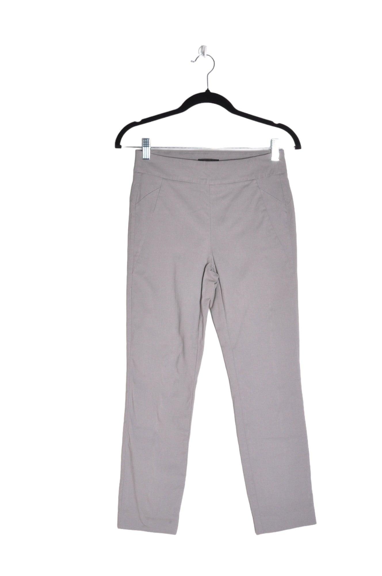 Stylish RW&CO Women's Gray Regular-Fit Second-Hand Work Pants - Size S