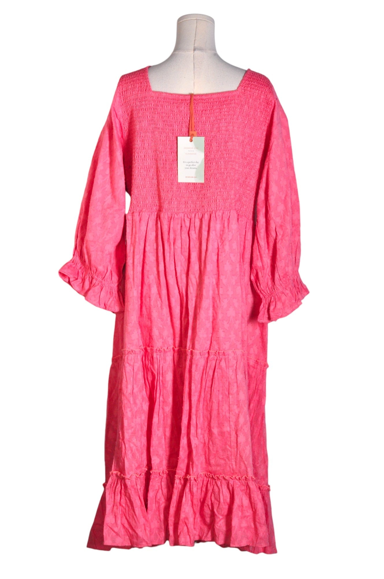 JESSAKAE Stylish Women's Pink XXL Regular Fit Maxi Dresses