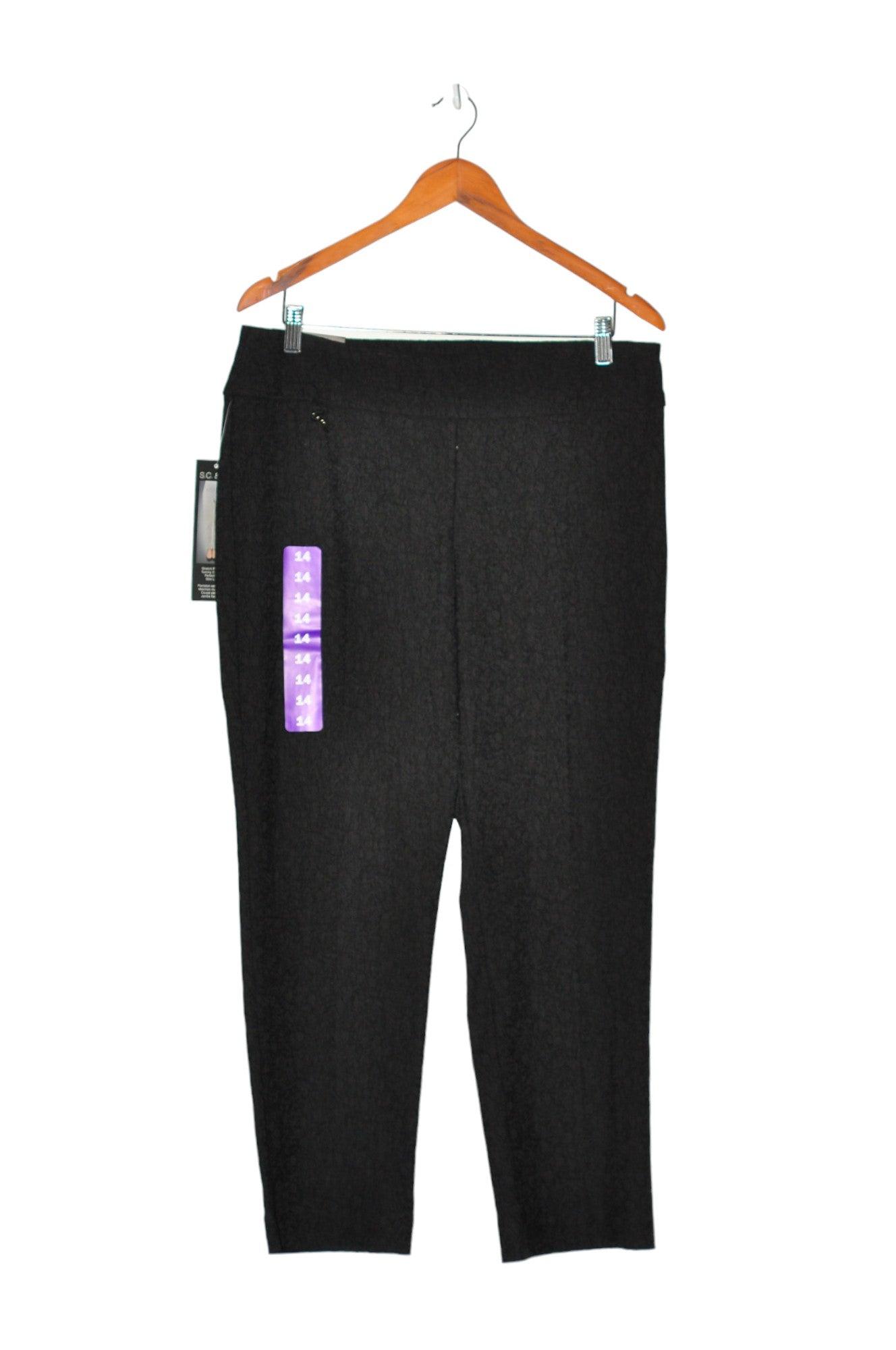 Stylish S.C. & CO. Women's Regular Fit Black Work Pants - Size 14