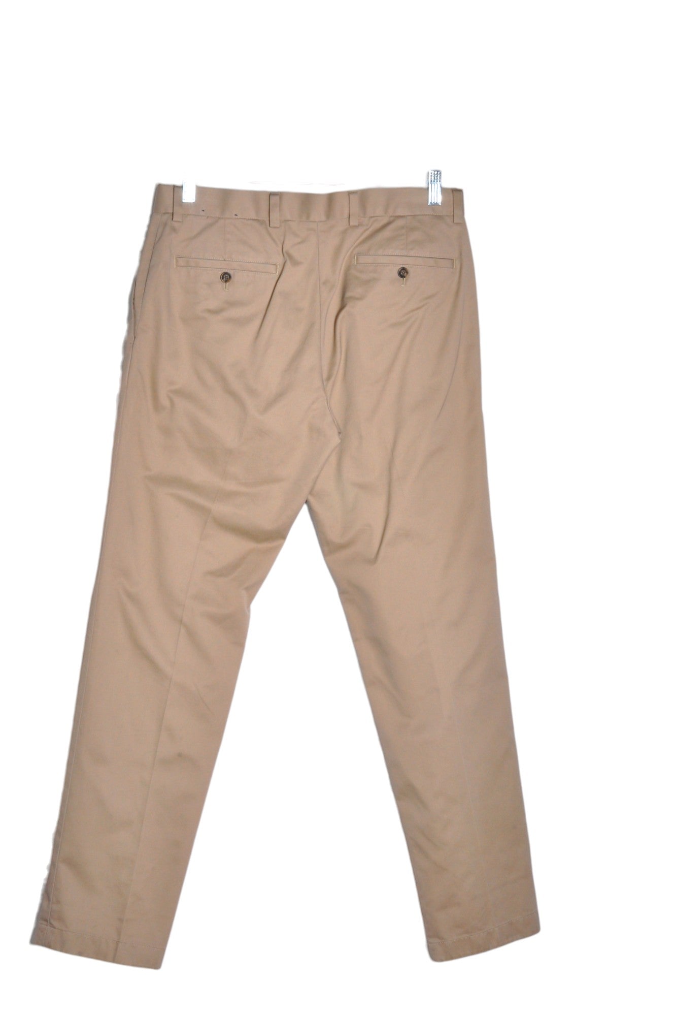 BROOKS BROTHERS Stylish Men's Beige Regular Fit Work Pants - Size 33
