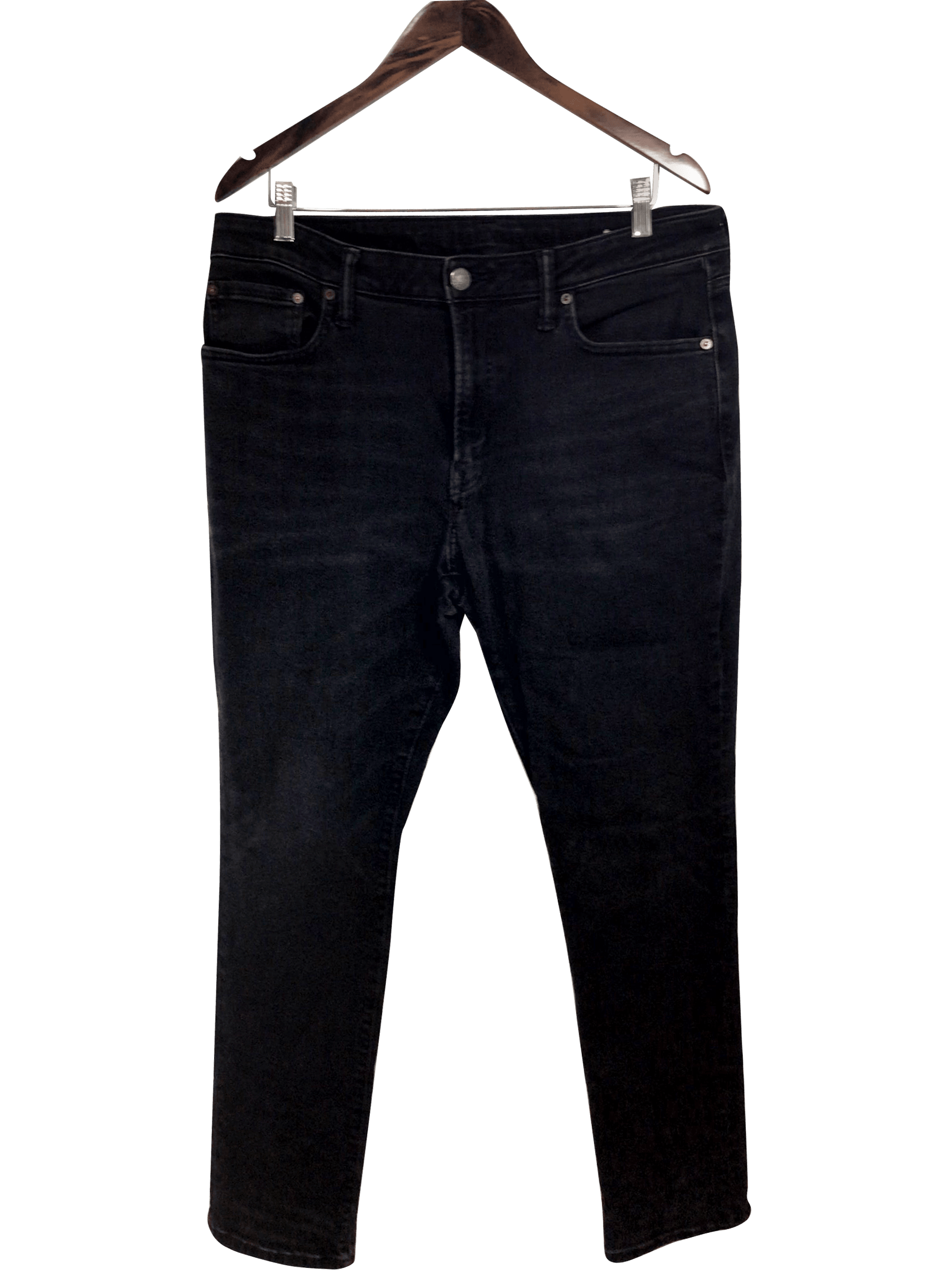 Stylish AMERICAN EAGLE Black Regular-fit Straight-legged Jeans - Size 36x32