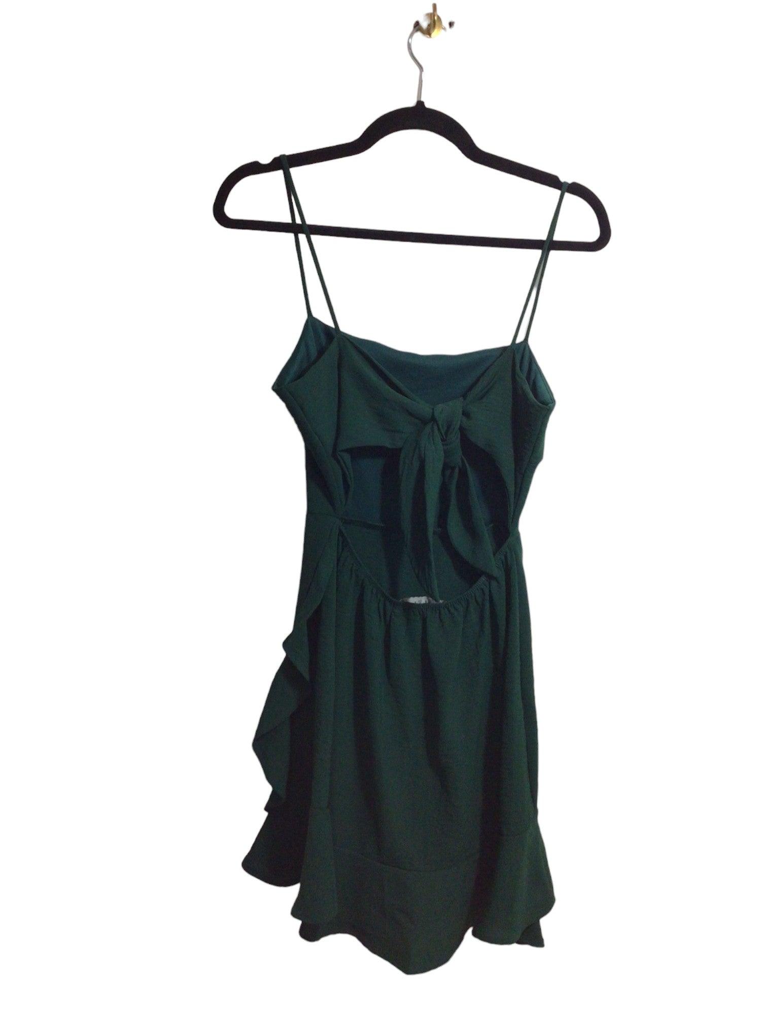 CHICO'S Stylish Green Regular-Fit Women's Shift Dress - Size S