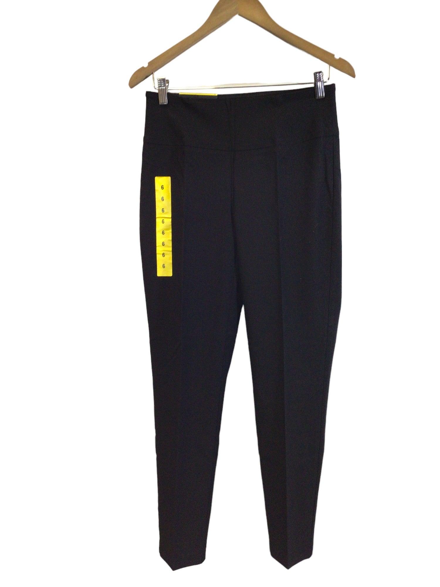Stylish S.C. & CO. Women's Regular Fit Black Work Pants - Size 6
