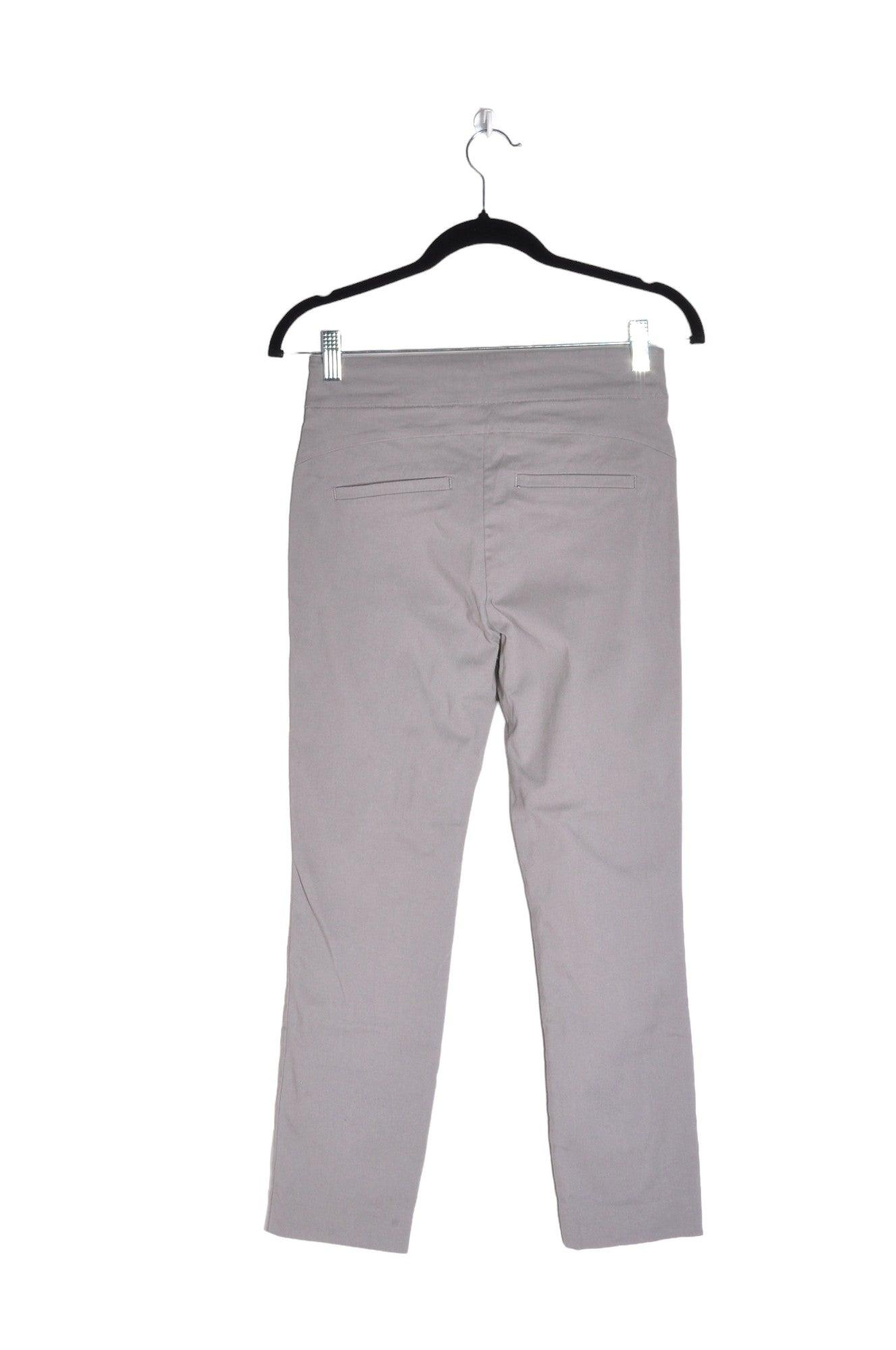 Stylish RW&CO Women's Gray Regular-Fit Second-Hand Work Pants - Size S