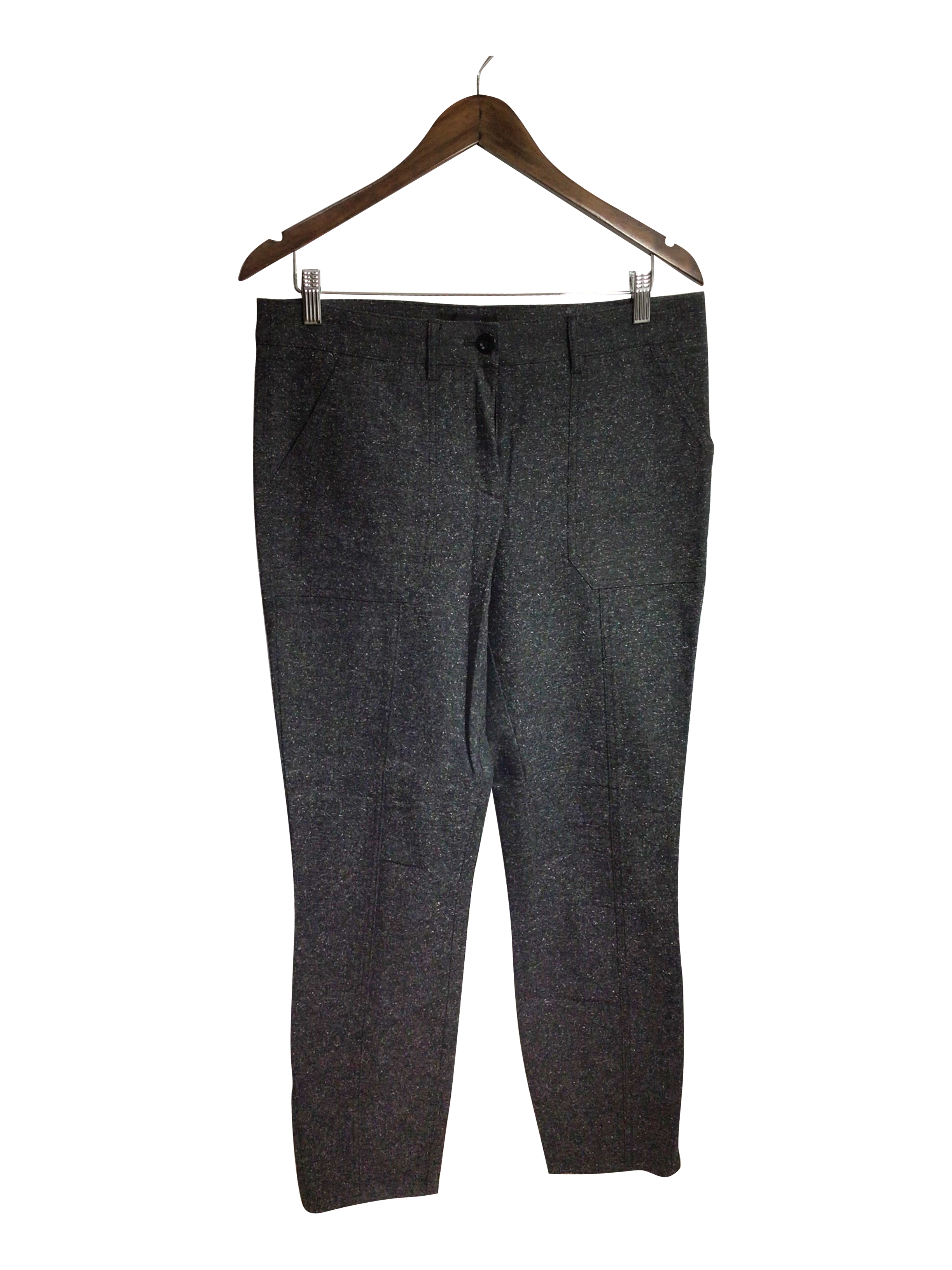 J. CREW Stylish Women's Regular Fit Gray Work Pants - Size 10