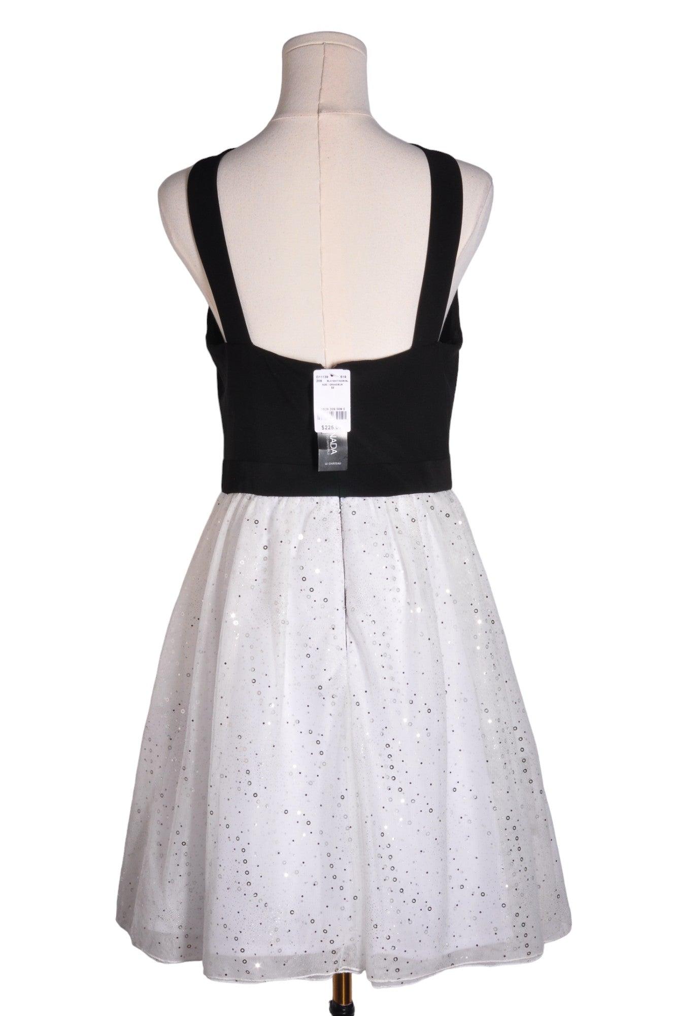 Stylish CHATEAU Women's Black Regular-Fit Midi Dress - Size M