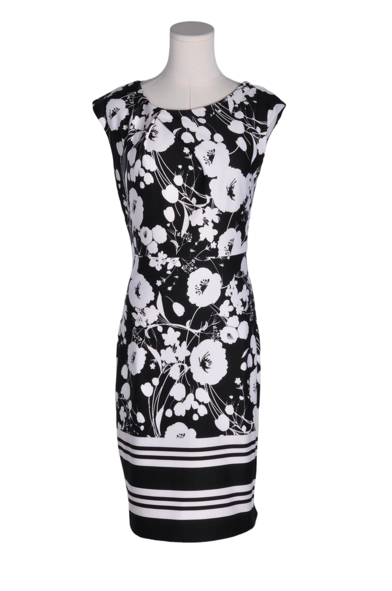 Stylish CHATEAU Women's Regular-Fit Black Sheath Dress - Size S