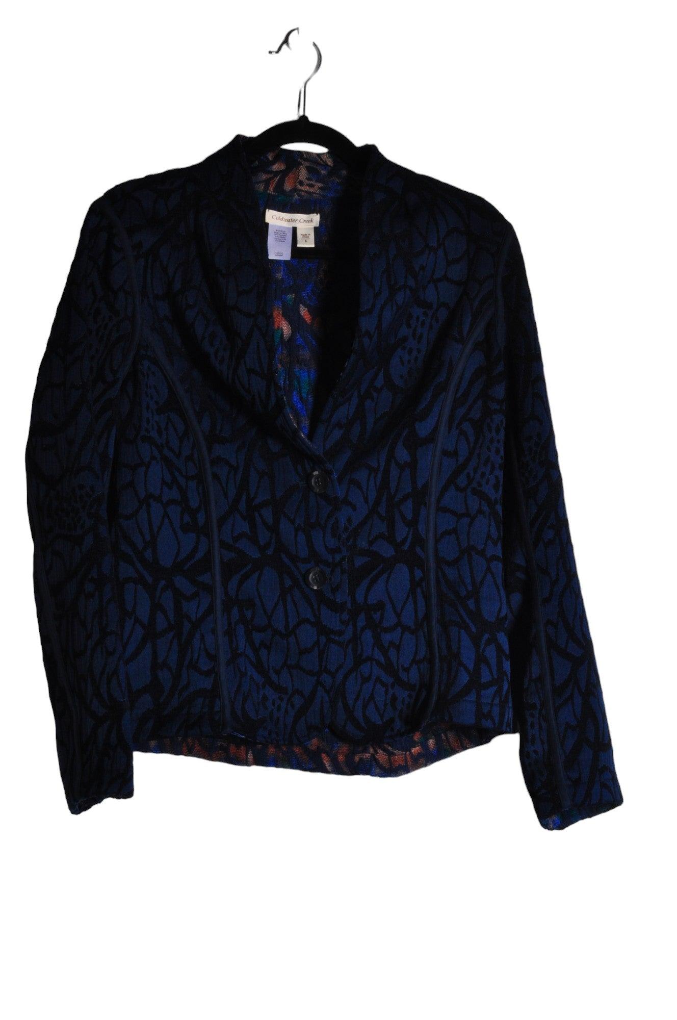 COLDWATER CREEK Regular Fit Blue Blazer - Size 6