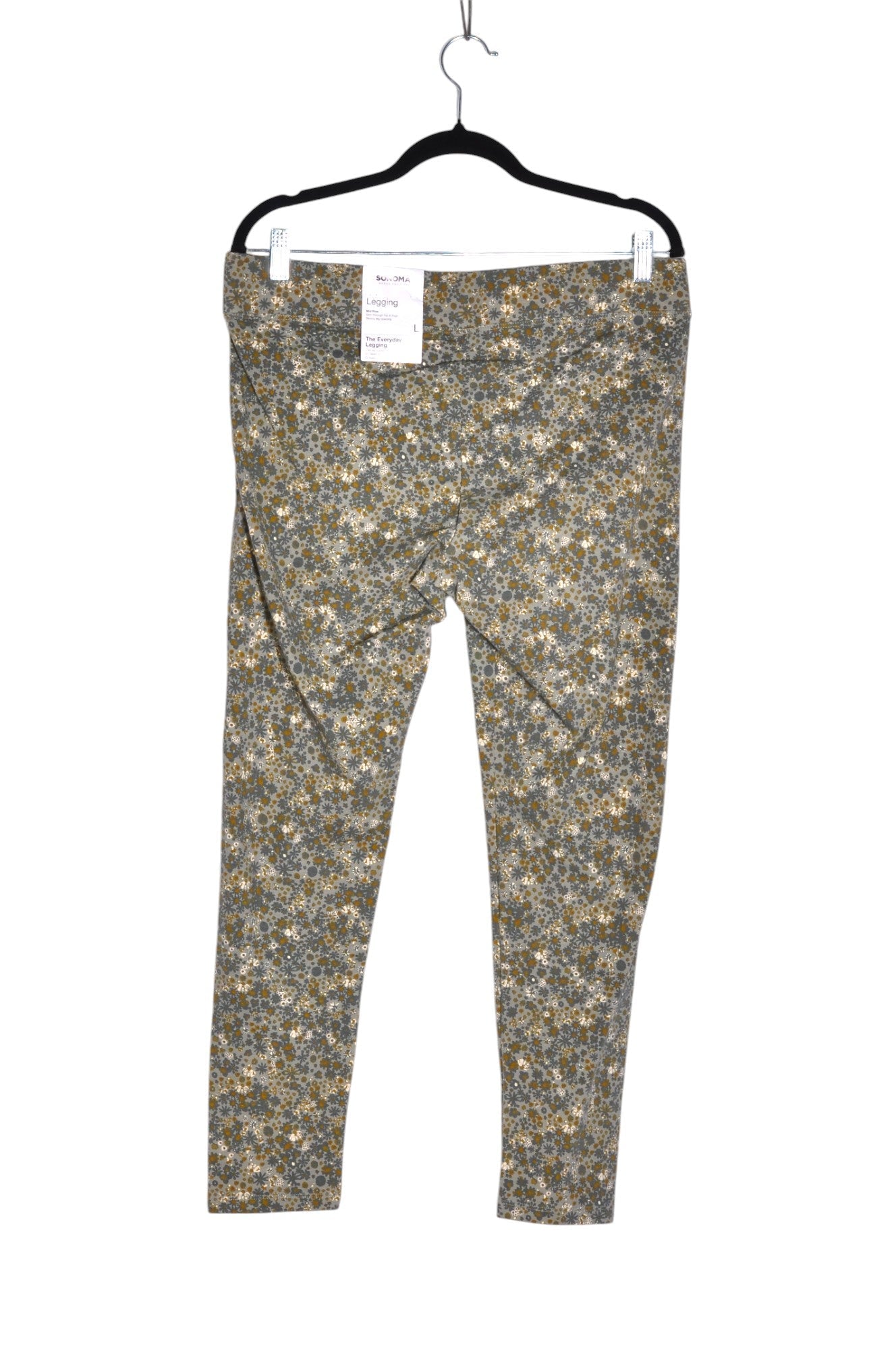 KOHL'S Stylish Green Regular Fit Women's Work Pants - Size L
