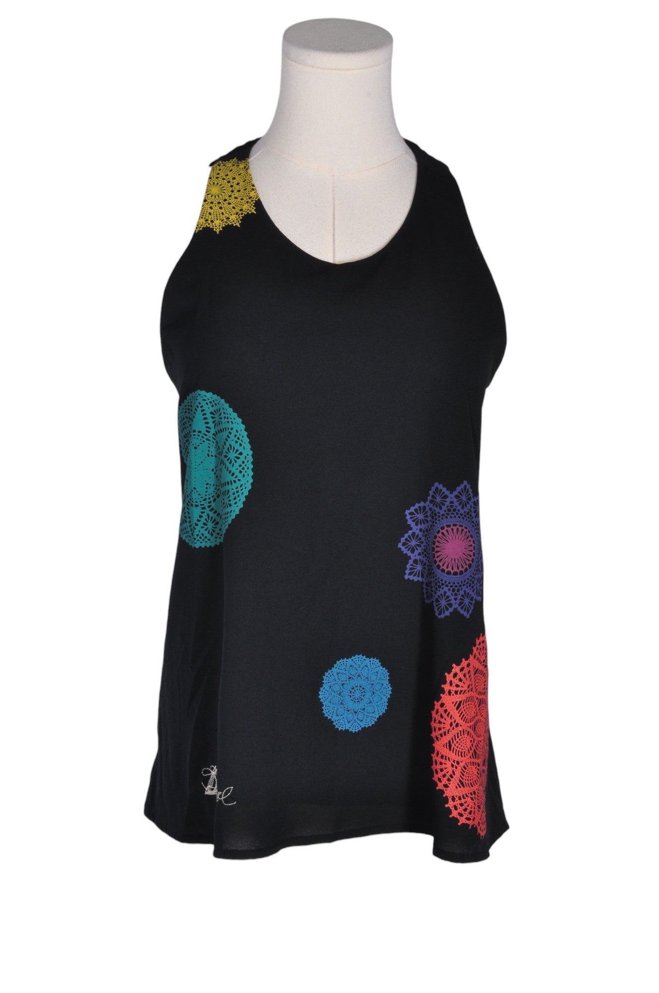 DESIGUAL Stylish Women's Black Regular-Fit Blouses - Size XS