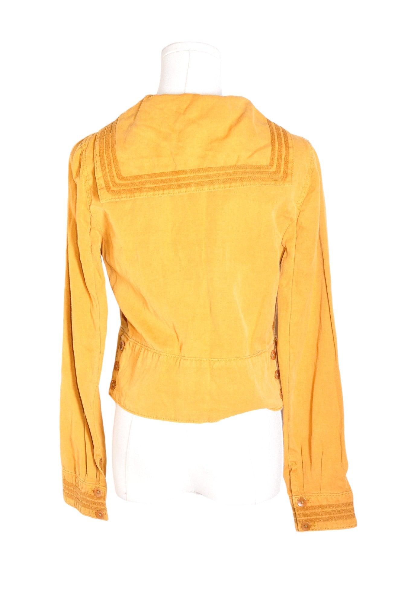 DAUGHTERS OF THE LIBERATION Stylish Women's Brown Regular Fit Button - Down Tops - Size S