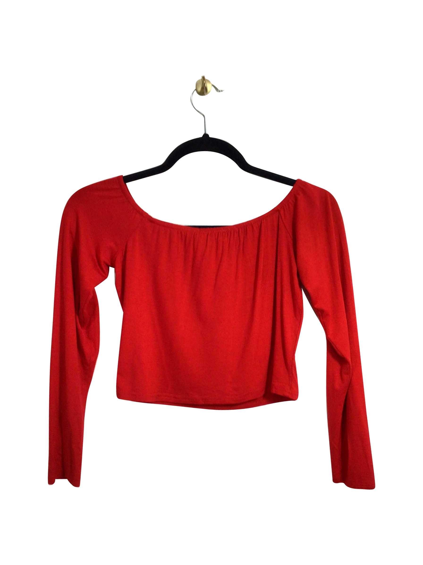 NASTY GAL Stylish Regular Fit Red Crop Top - Size 12