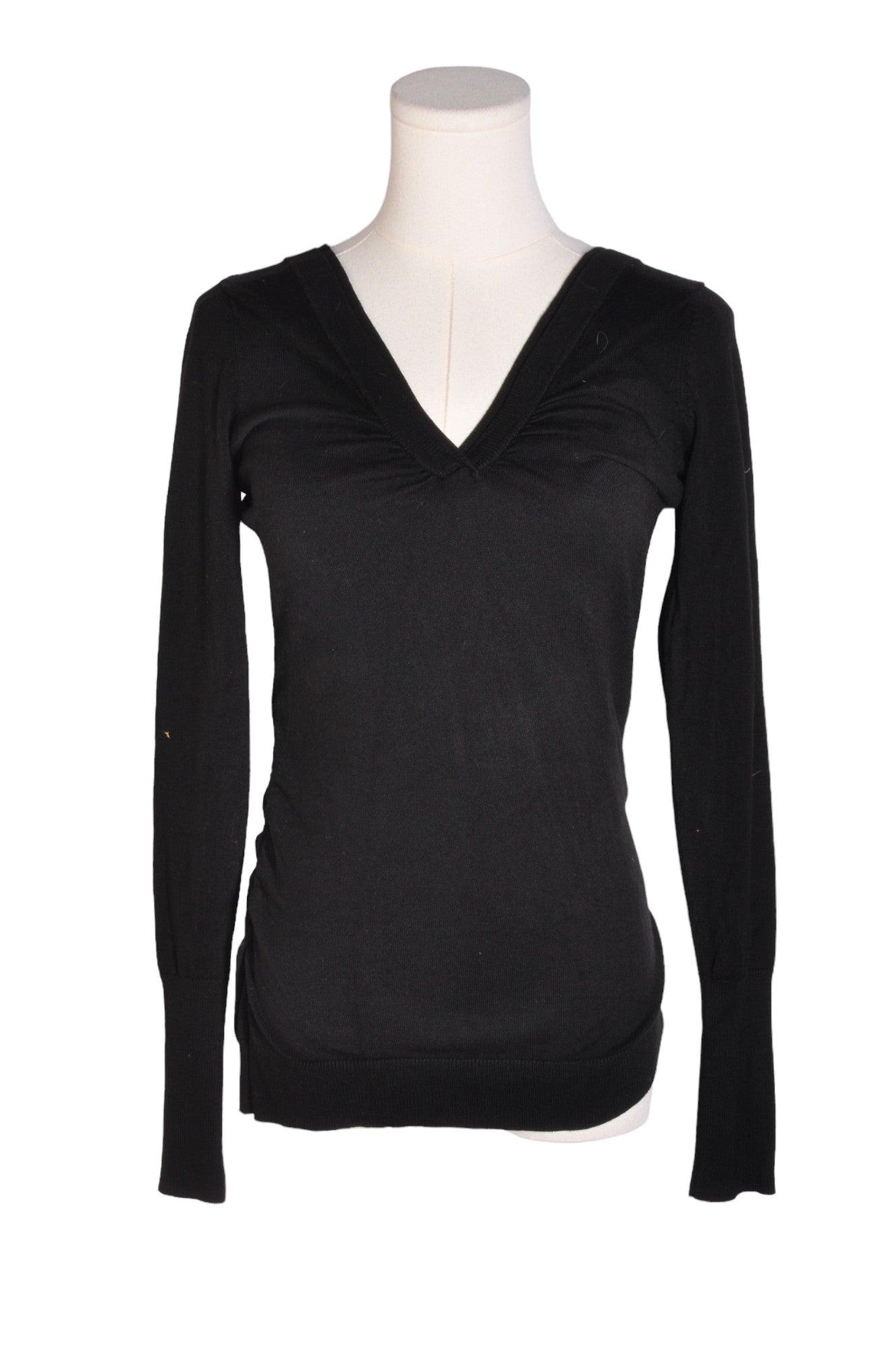 Second Hand RW&CO Regular Fit Black Women's Blouses - Size S