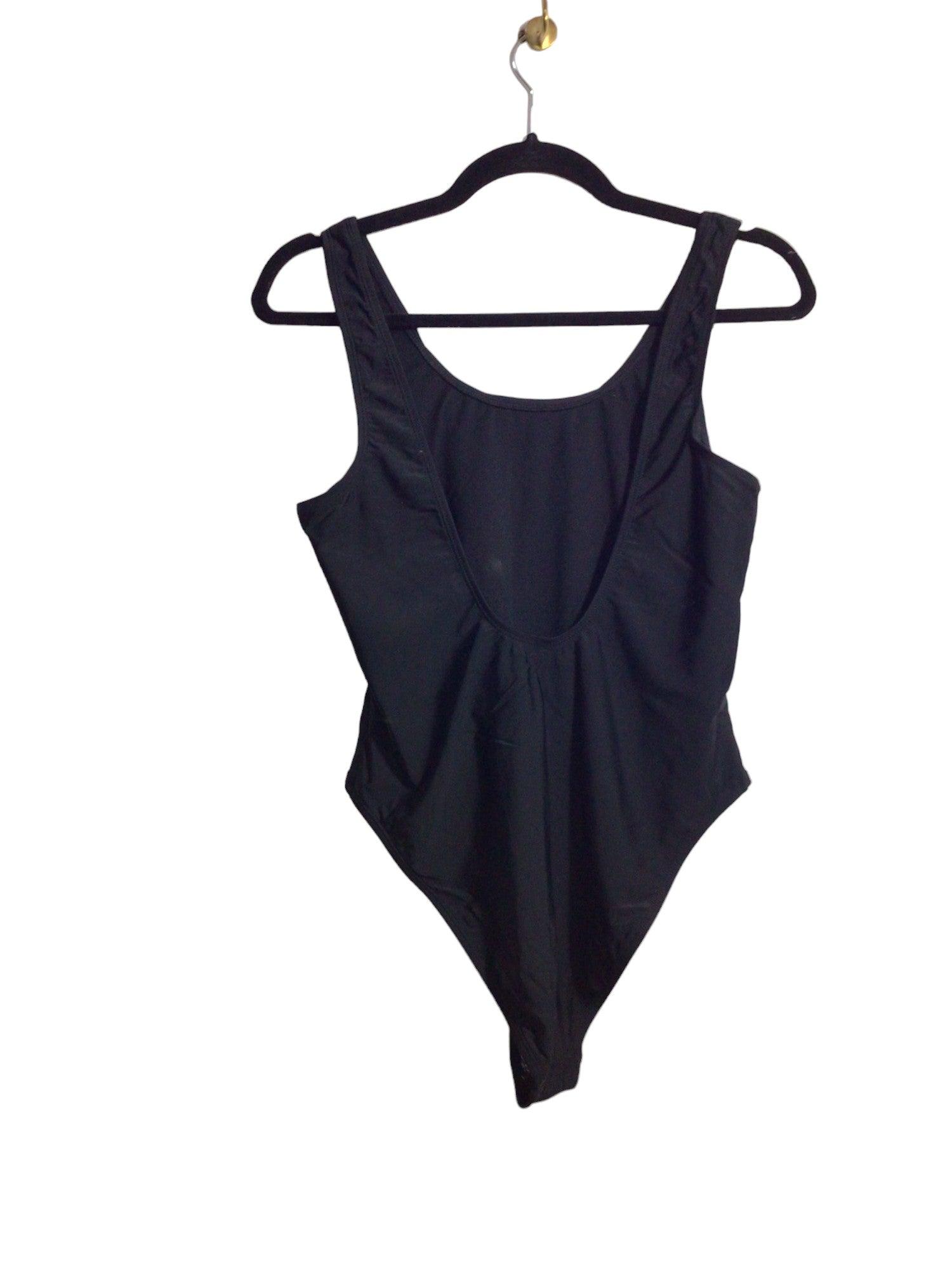 CABANA DEL SOL Stylish Women's Black Regular-Fit Bodysuit - Size L