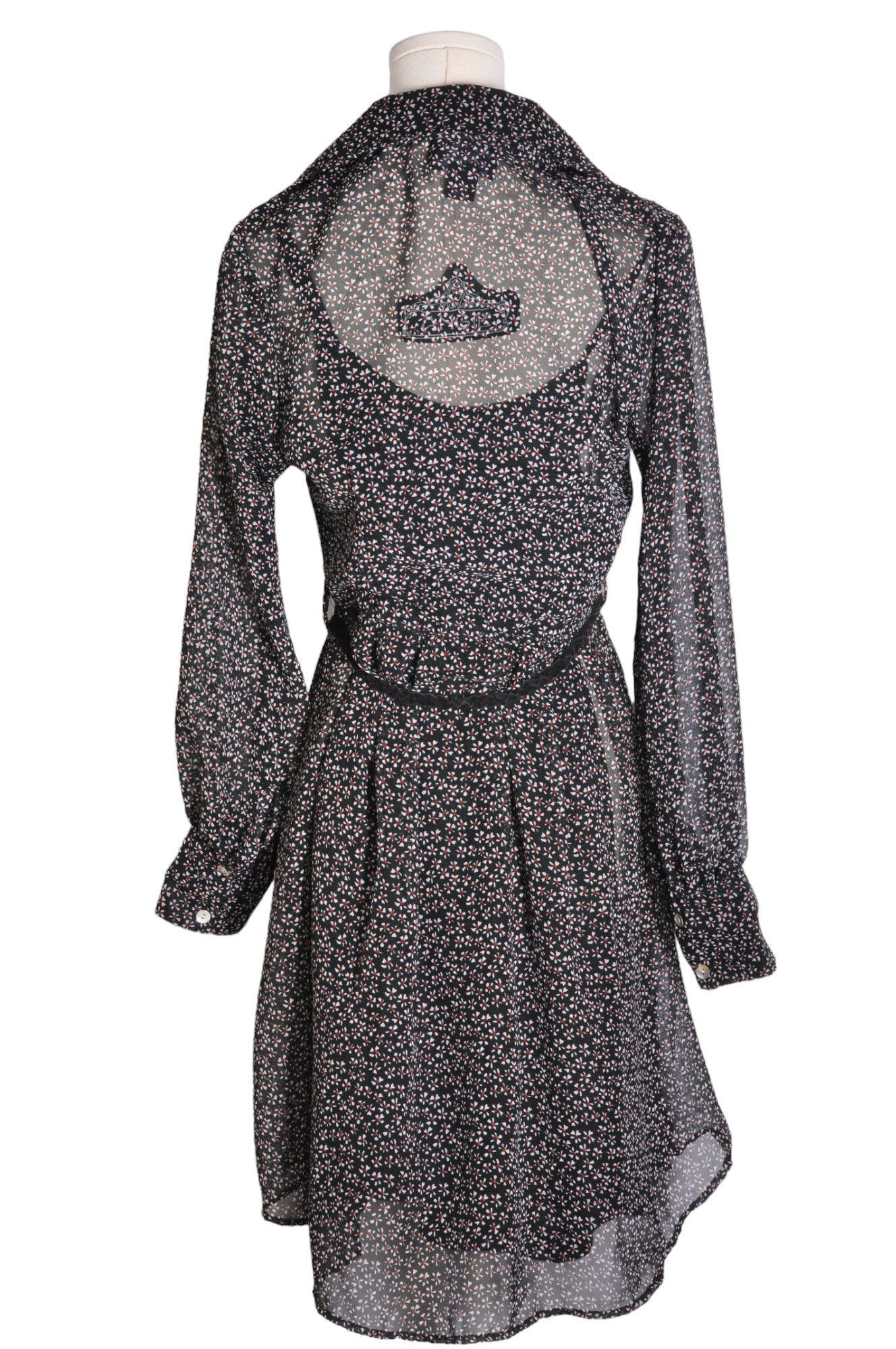 ANGIE Stylish Women's Wrap Dress in Brown - Regular Fit, Size M