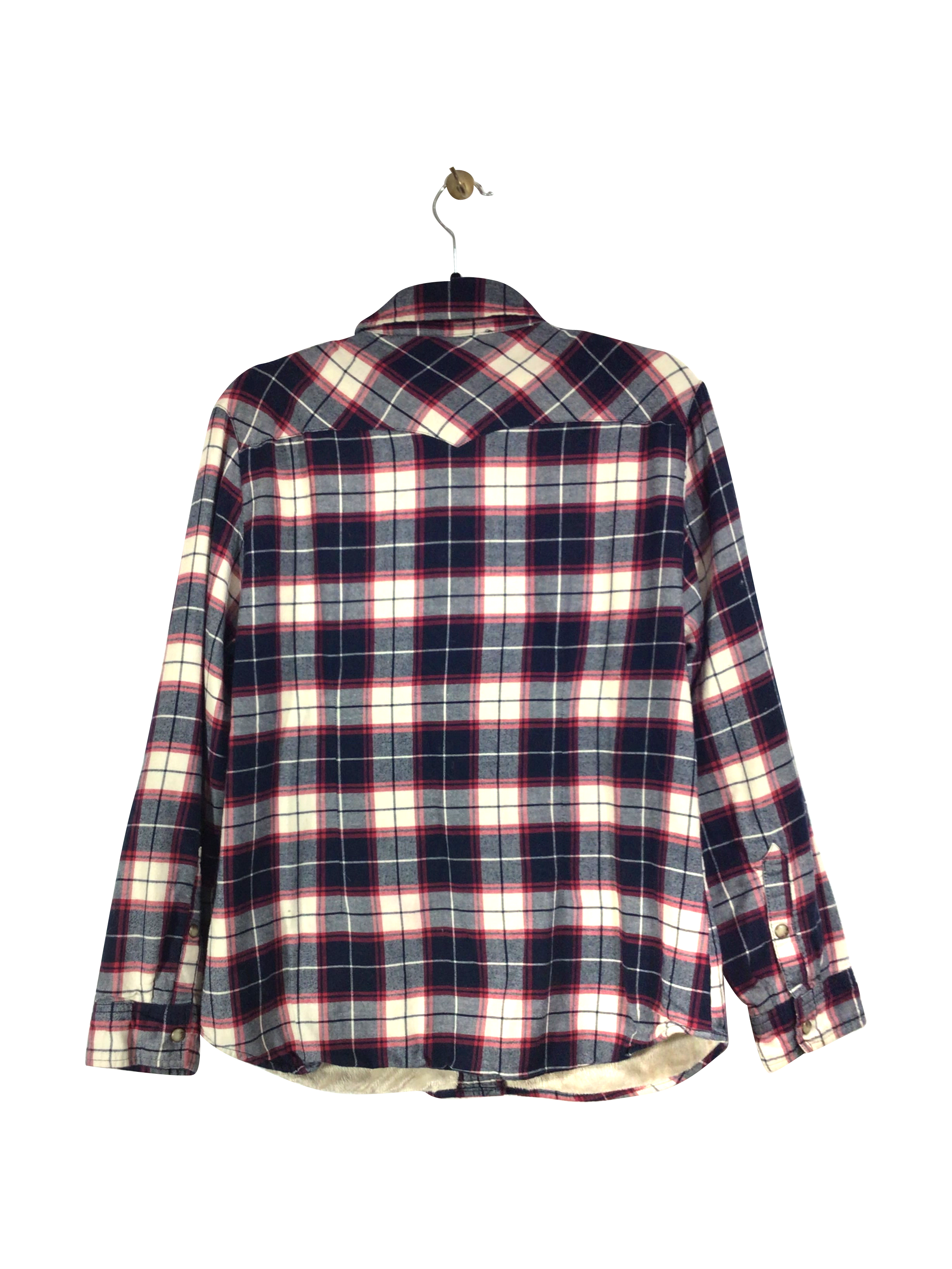 Stylish JACHS Second - Hand Women's Blue Regular - Fit Button - Down Tops in Size M