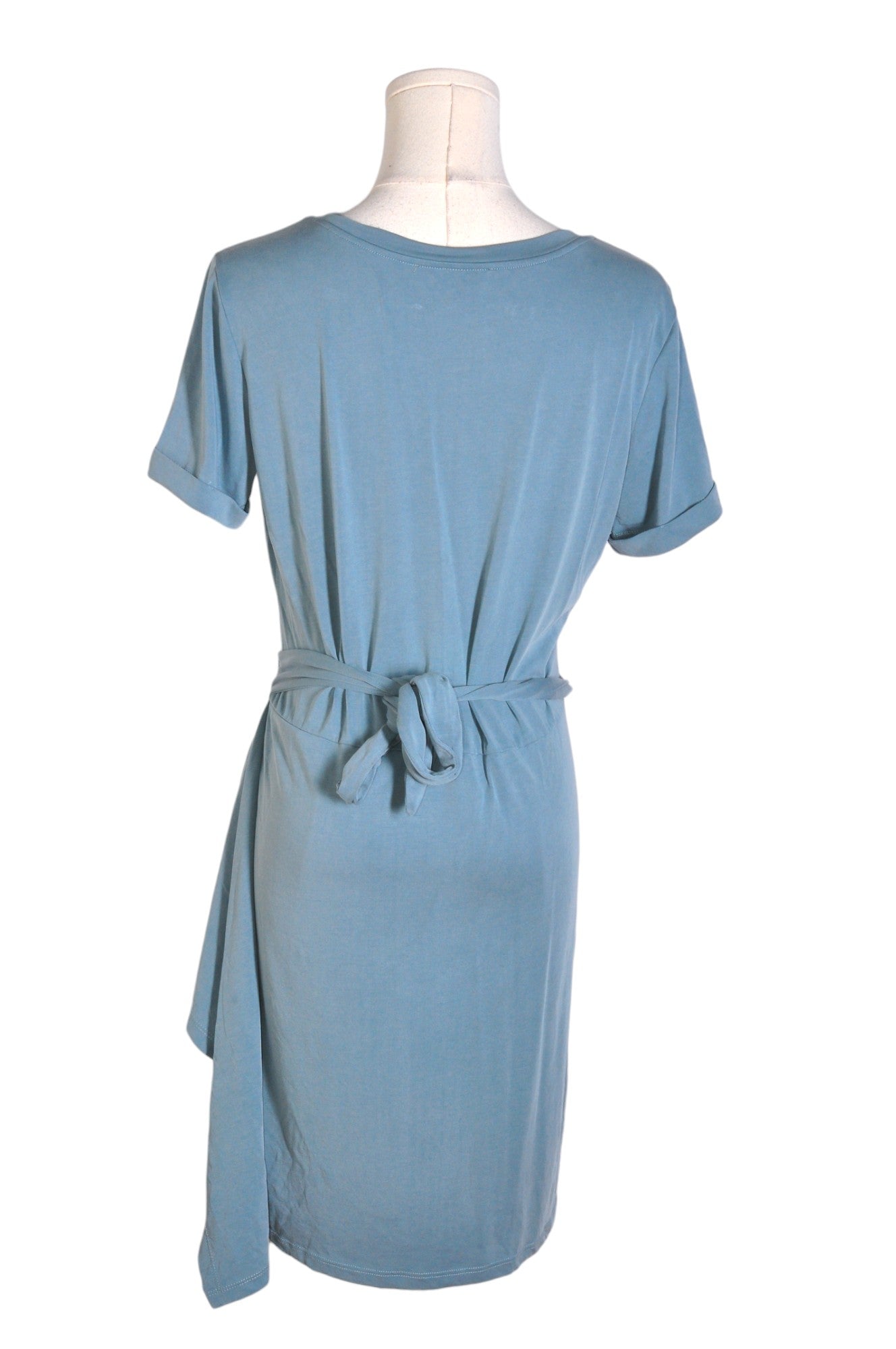 Stylish DYNAMITE Women's Blue Regular-Fit Wrap Dress - Size M