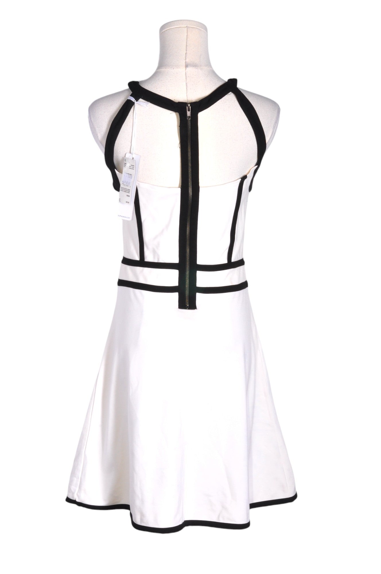 BUFFALO BY DAVID BITTON Stylish Women's A-Line White Dress - Size M, Regular Fit