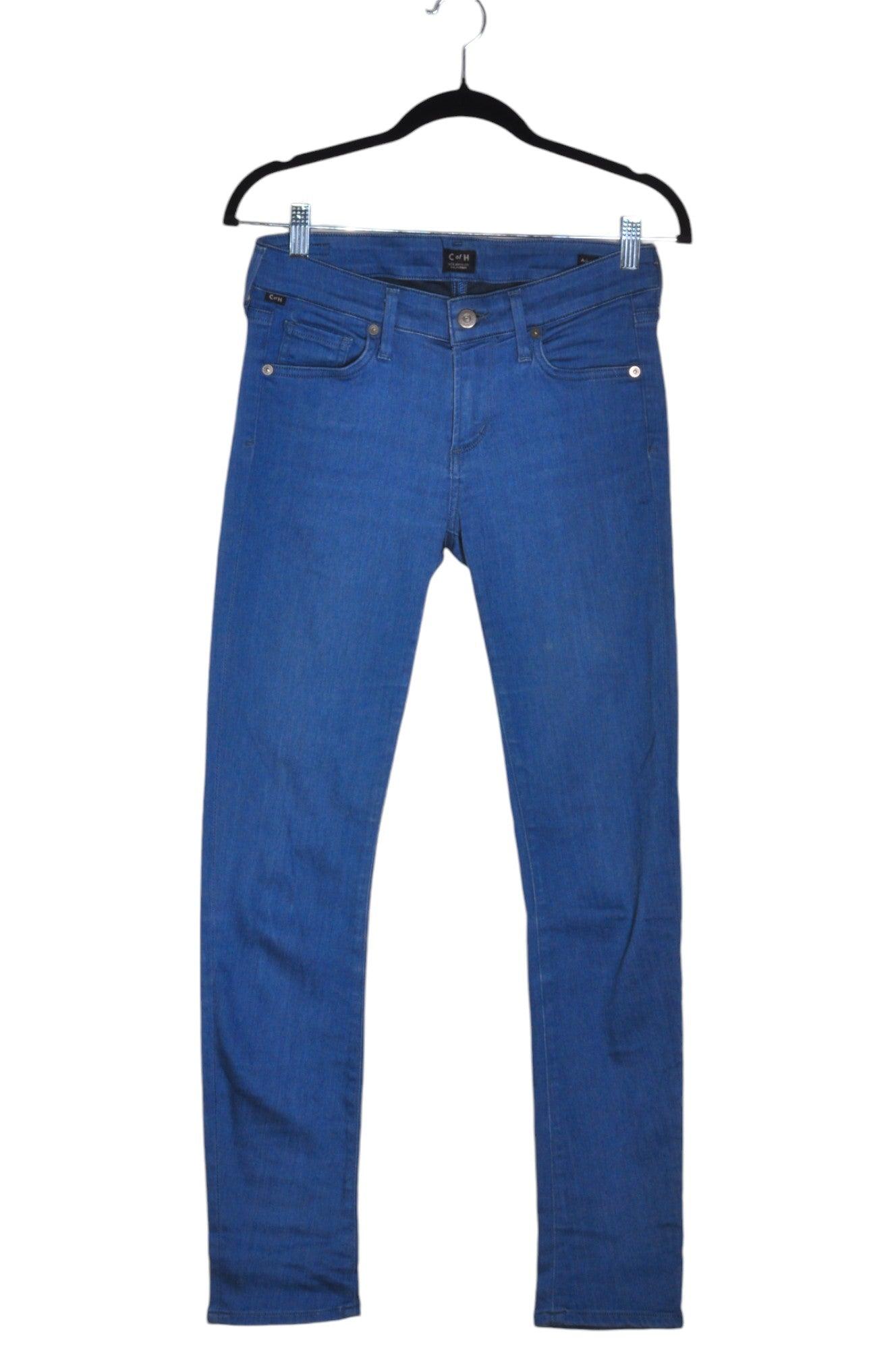 CITIZENS OF HUMANITY Women's Blue Regular-Fit Straight-Legged Second-Hand Jeans in Size XS