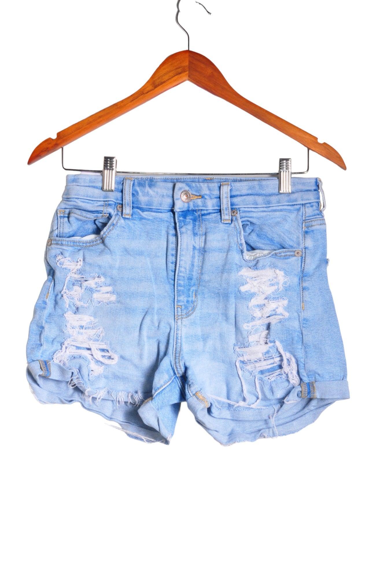 AMERICAN EAGLE Stylish Women's Blue Denim Shorts - Regular Fit, Size 6