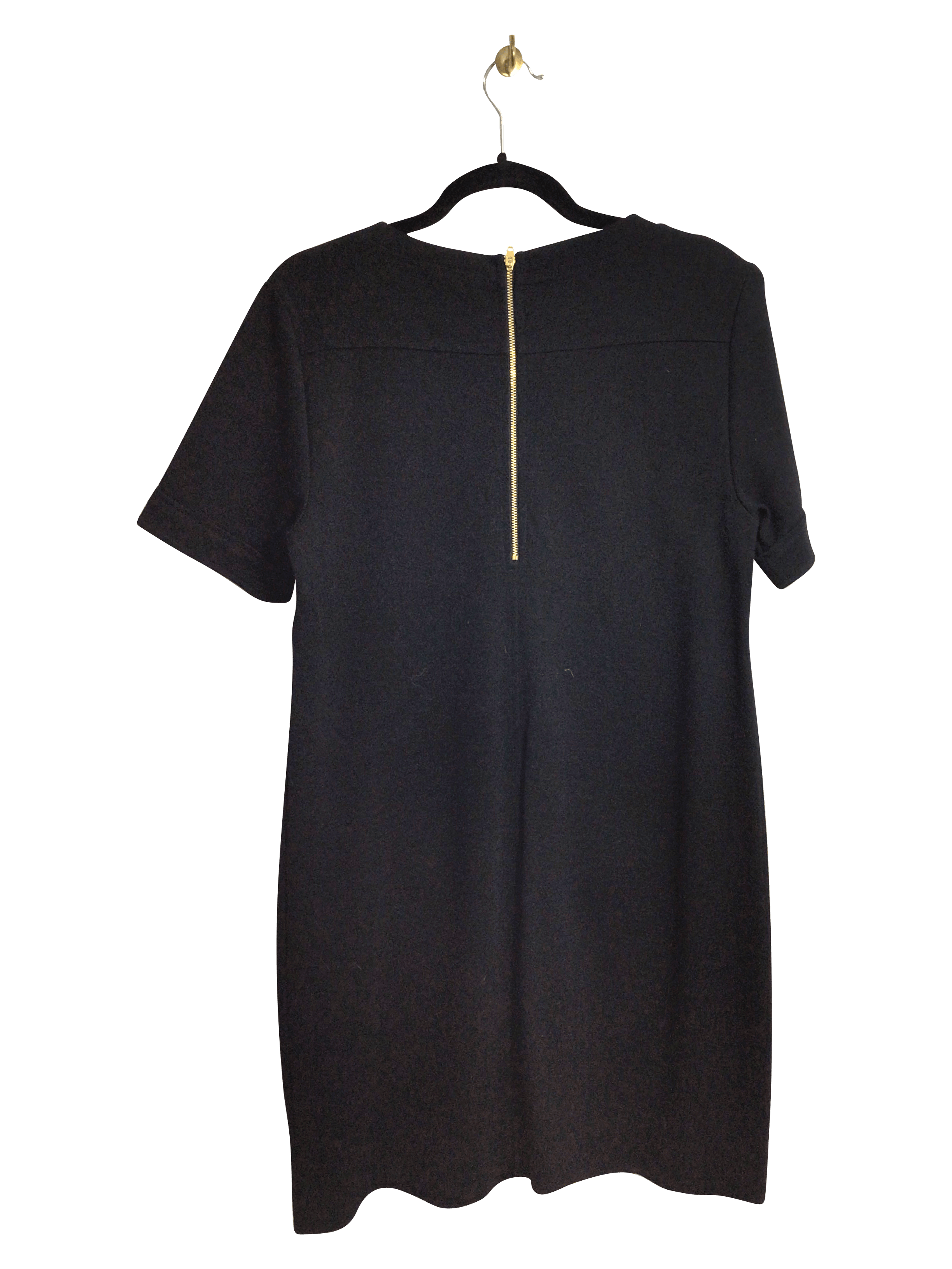 Second Hand J. CREW Regular Fit Black Women's Midi Dress - Size 10