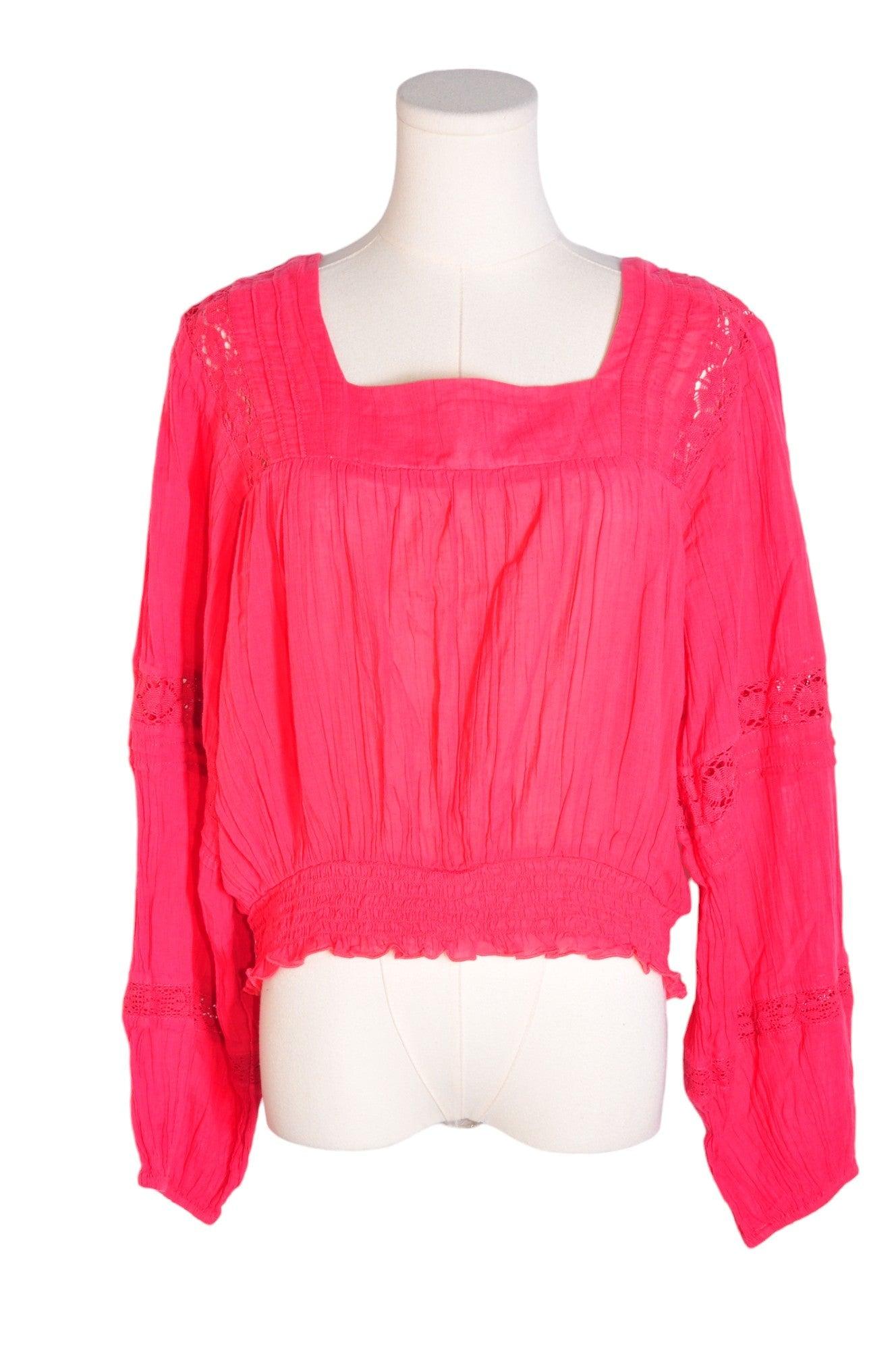 Stylish AMERICAN EAGLE Red Regular-Fit Women's Blouses in Size L