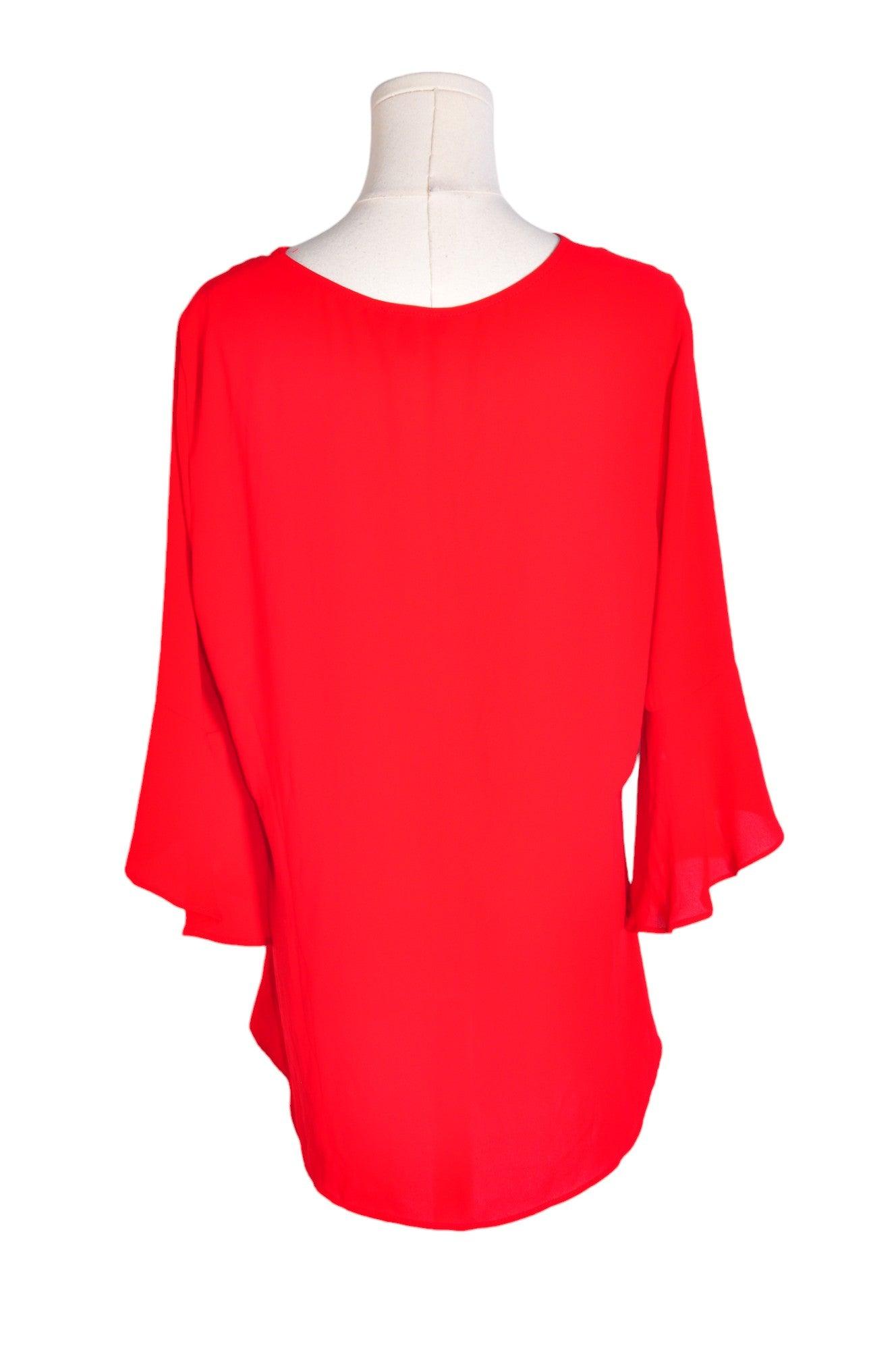 Stylish CHATEAU Women's Regular Fit Red Blouse - Size L