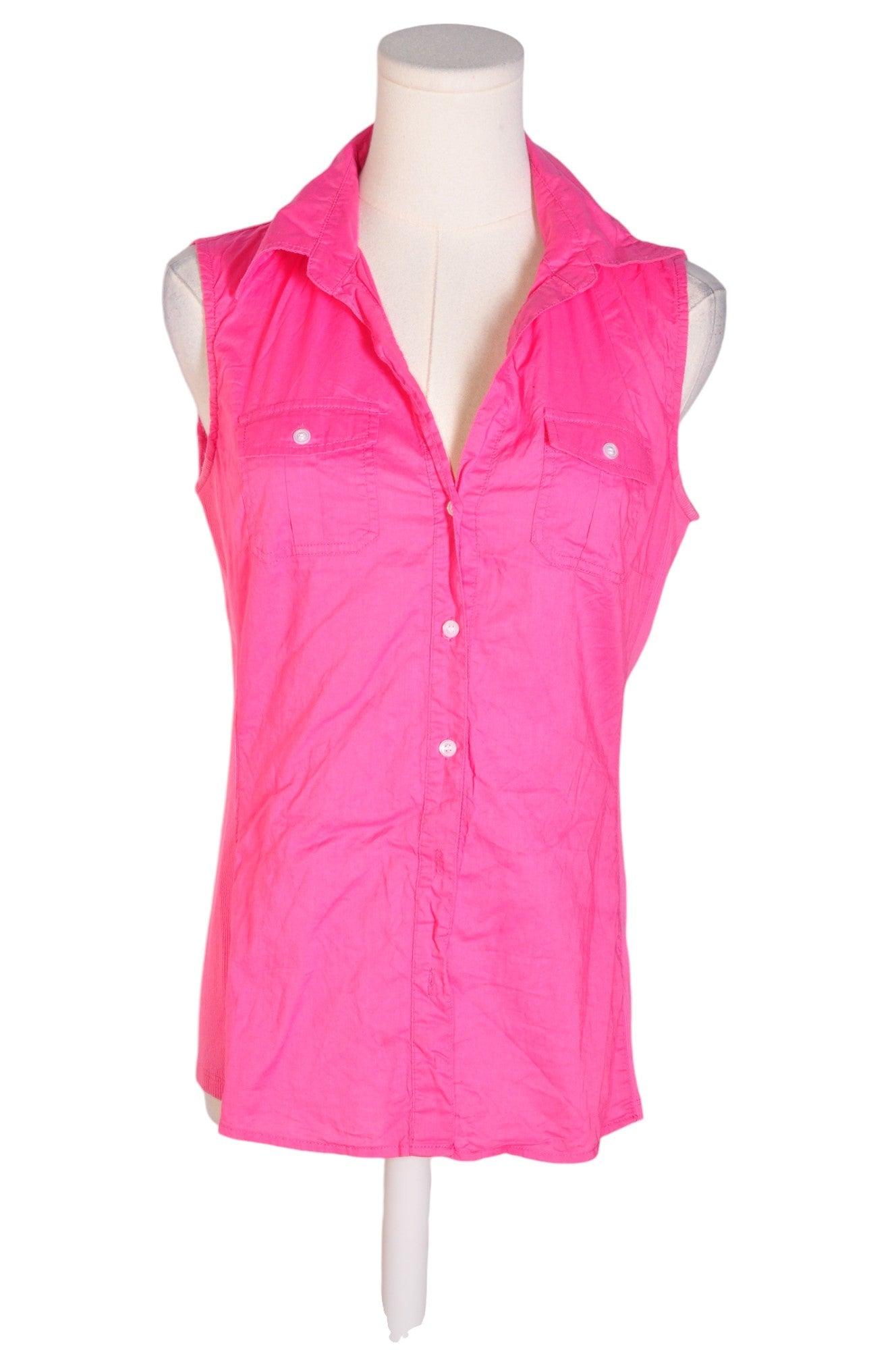 SANDRA INGRISH Stylish Women's Pink Button Down Regular Fit Tops - Size S