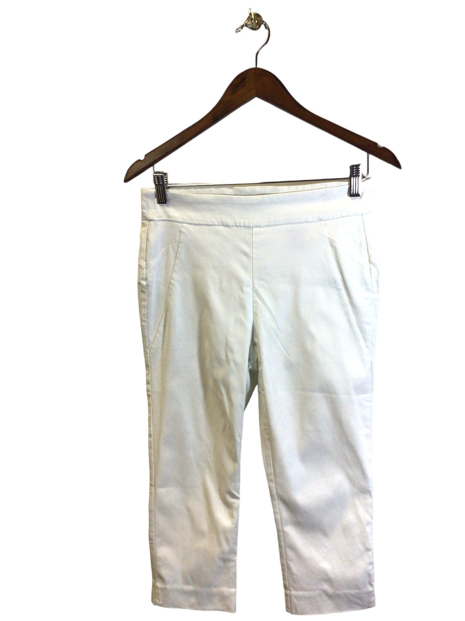 Stylish RW&CO Women's White Regular-Fit Straight-Legged Jeans - Size M