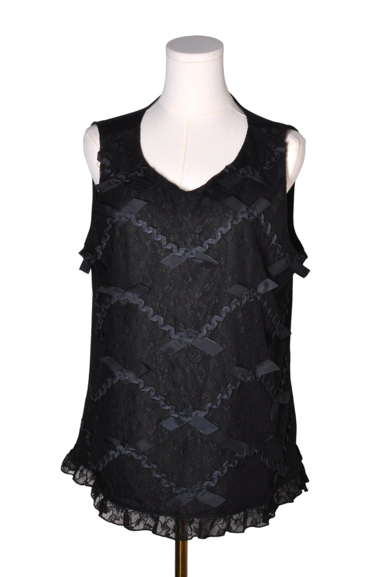 ANN TAYLOR Stylish Women's Black Regular Fit Blouses - Size XL